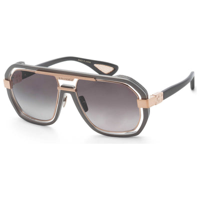 Bugatti Unisex 52mm Matte Gunmetal Rose Gold Sunglasses 08-MGM-RG
