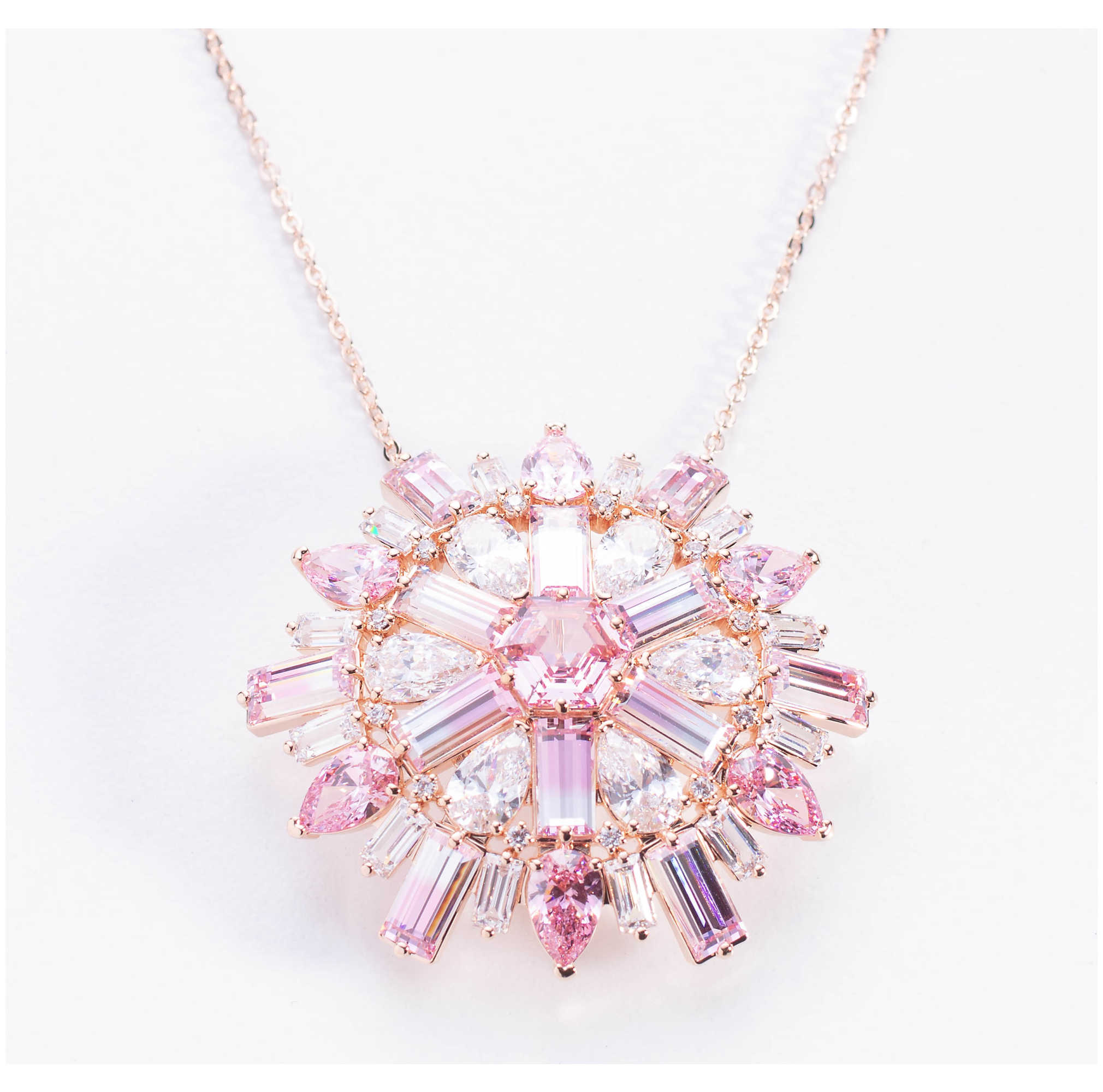 שרשרת Idyllia עם קריסטל ורוד של Swarovski