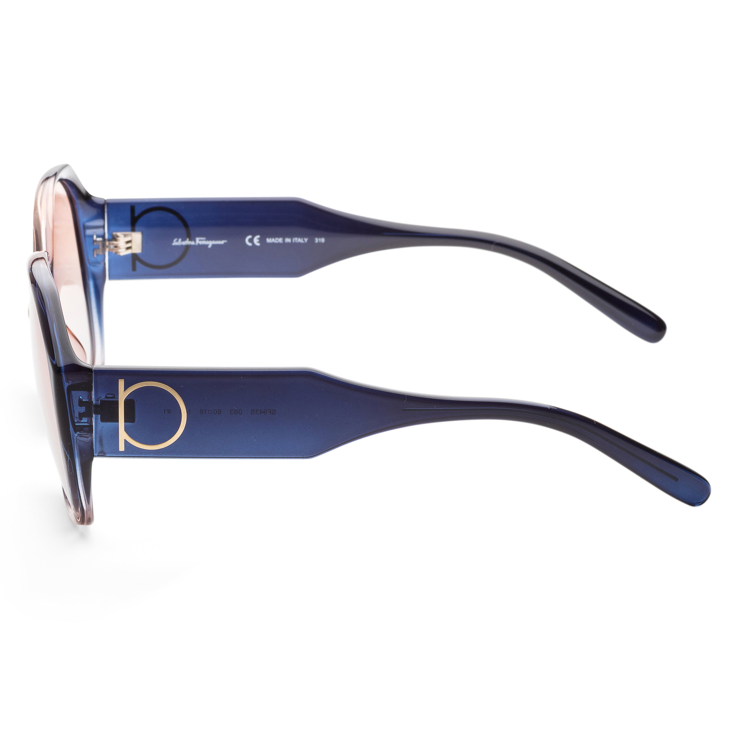 Ferragamo Women's 60mm Grey Rose Gradient Sunglasses SF943S-6018083