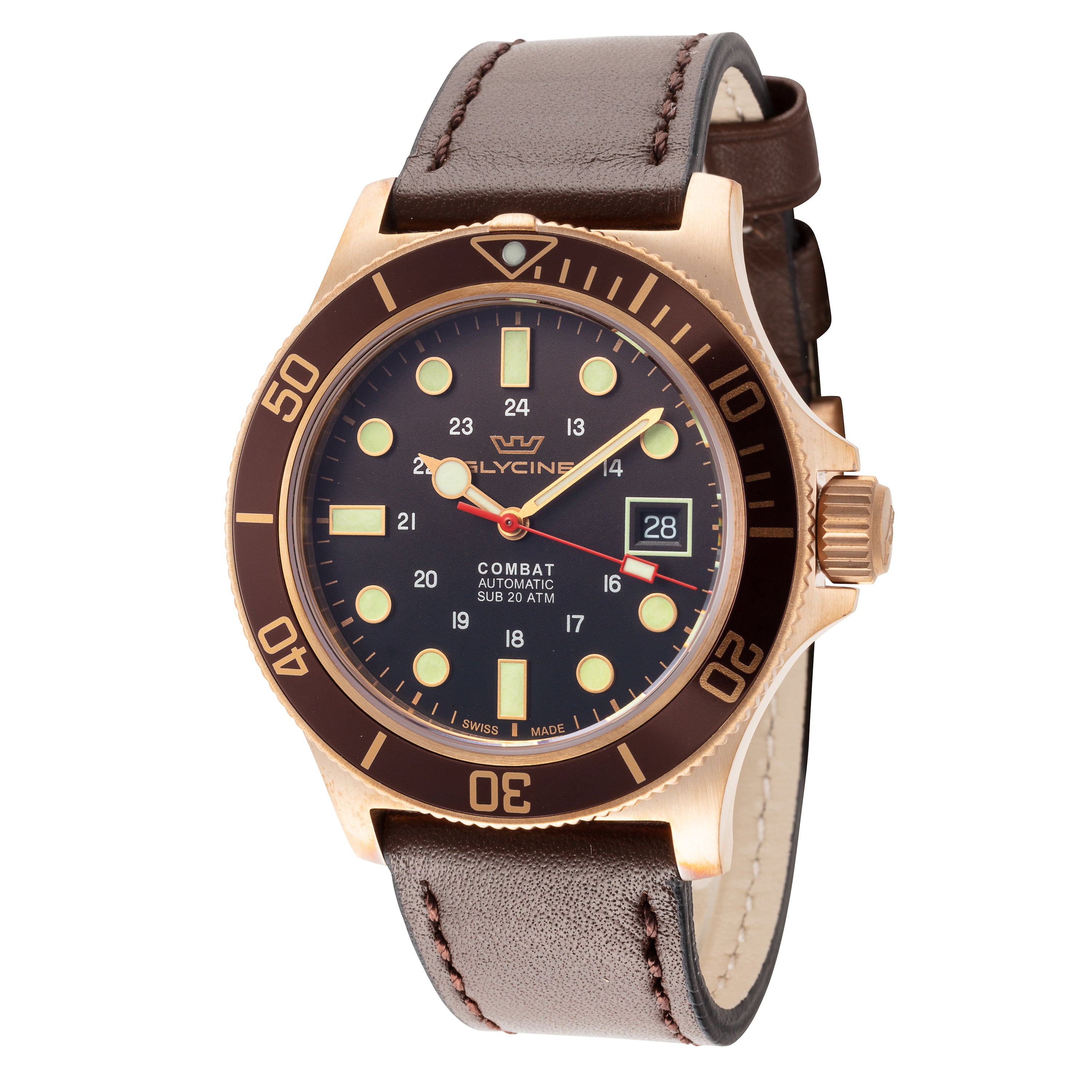 Glycine Men's Combat Sub Bronze 42mm Automatic Watch GL0375