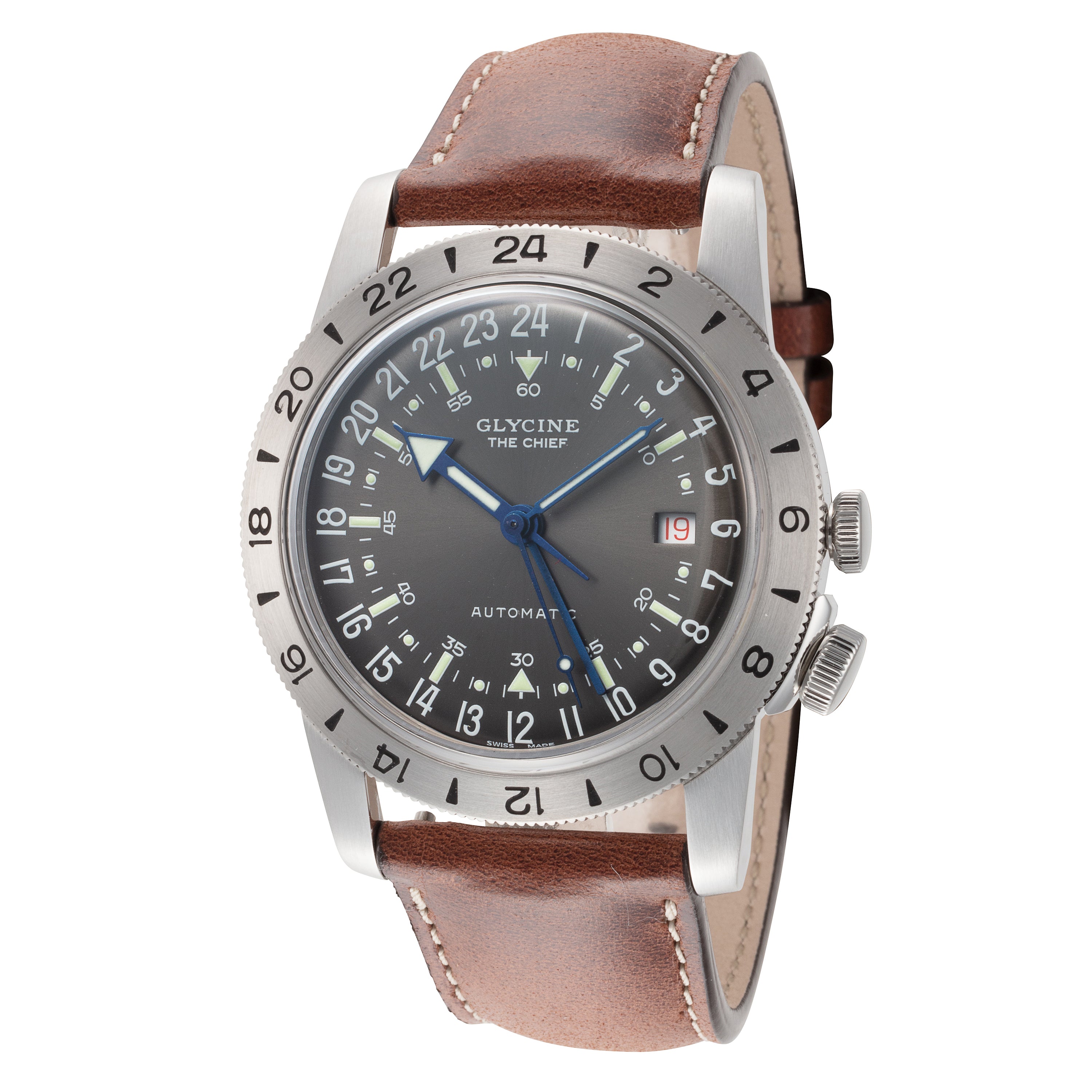 Glycine Men's Airman Vintage Purist 40mm Automatic Watch GL0303