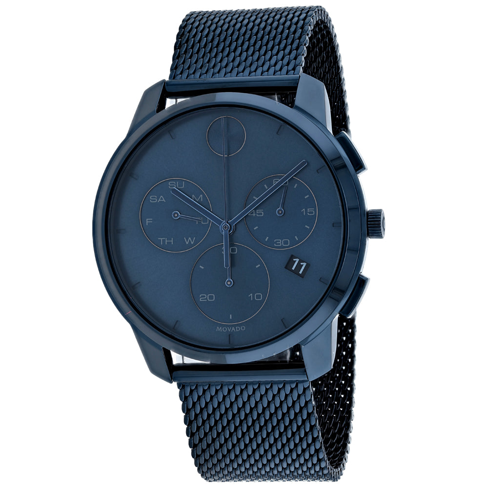 Movado Men's Bold Thin Blue 42mm Quartz Chronograph Watch 3600633