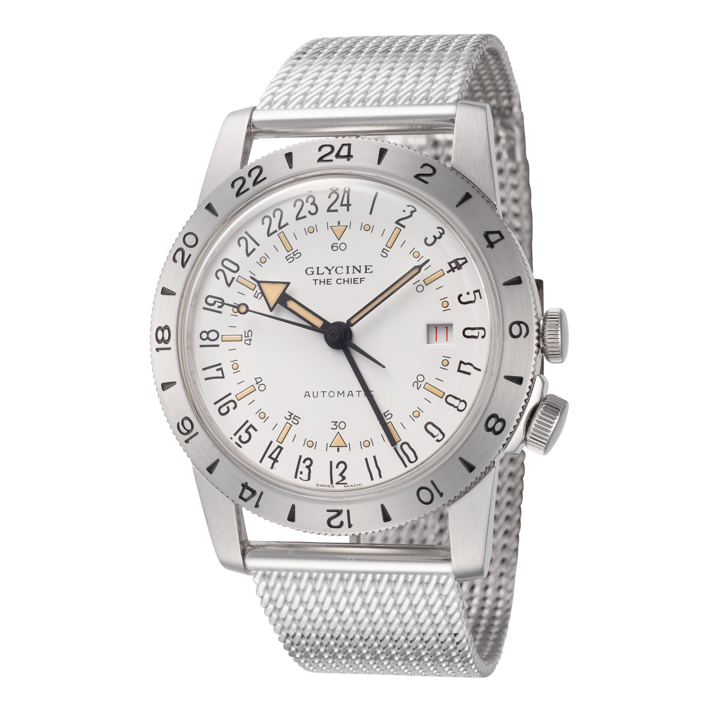 Glycine Men's Airman The Chief GMT 40mm Automatic Watch GL0466