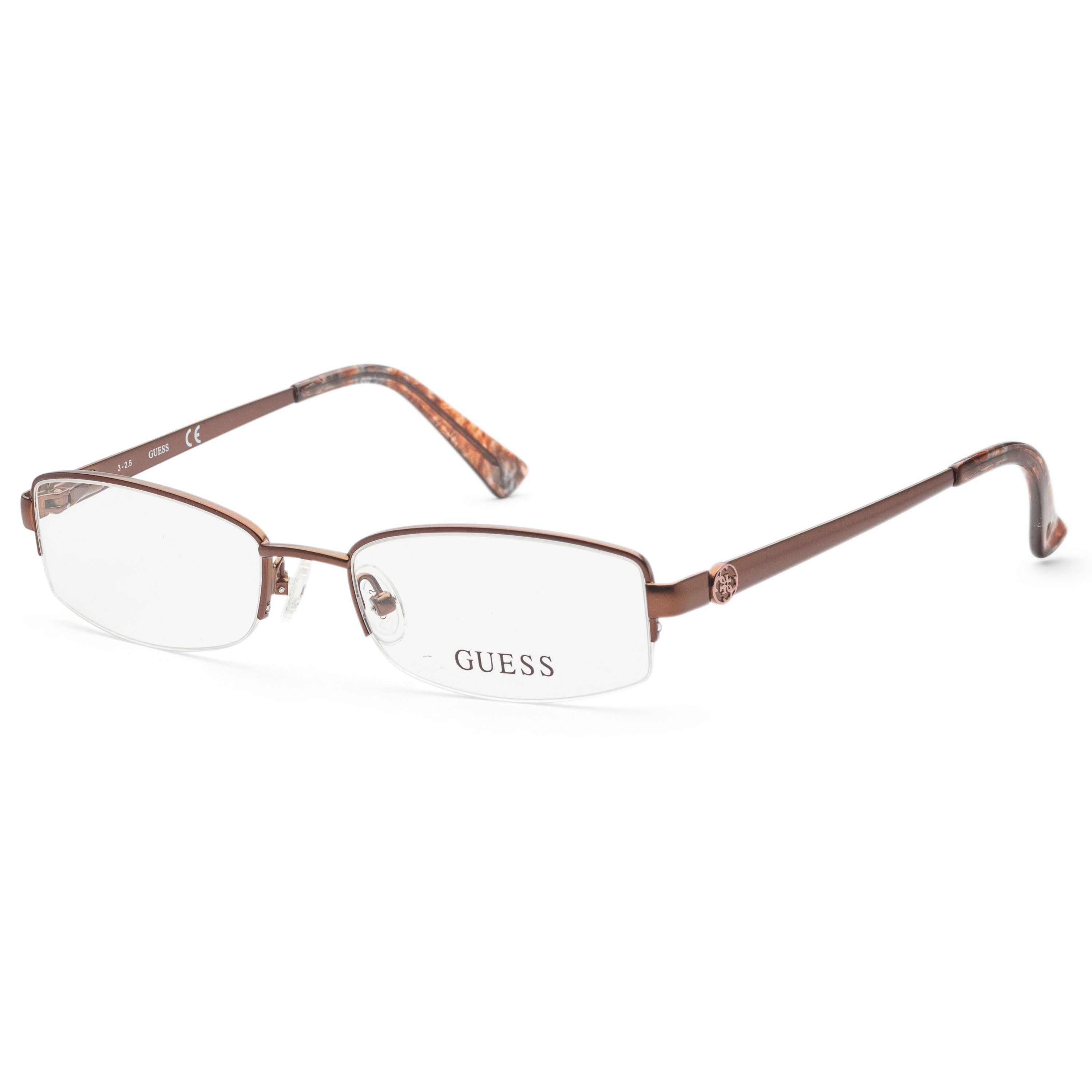 Guess Women's 50 mm Brown Eyeglasses GU2525-049-50