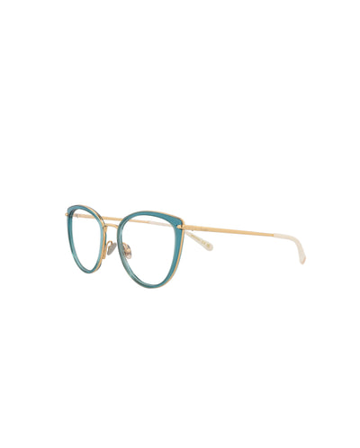 Pomellato Women's 51 mm Blue Gold Eyeglasses PM0083O-30008665-001