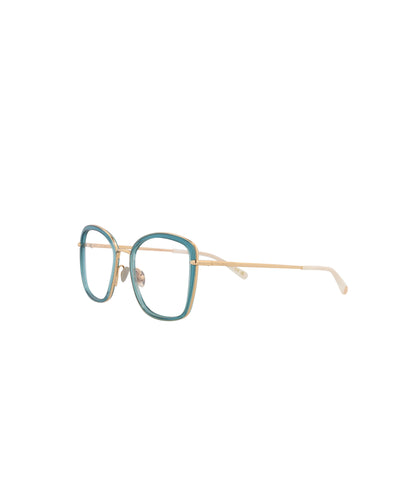 Pomellato Women's 53 mm Blue Gold Eyeglasses PM0085O-30008668-001