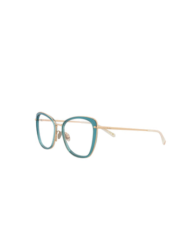 Pomellato Women's 53 mm Blue Gold Eyeglasses PM0084O-30008667-001