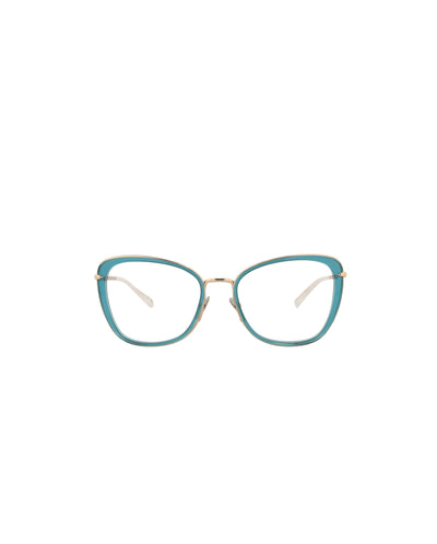 Pomellato Women's 53 mm Blue Gold Eyeglasses PM0084O-30008667-001