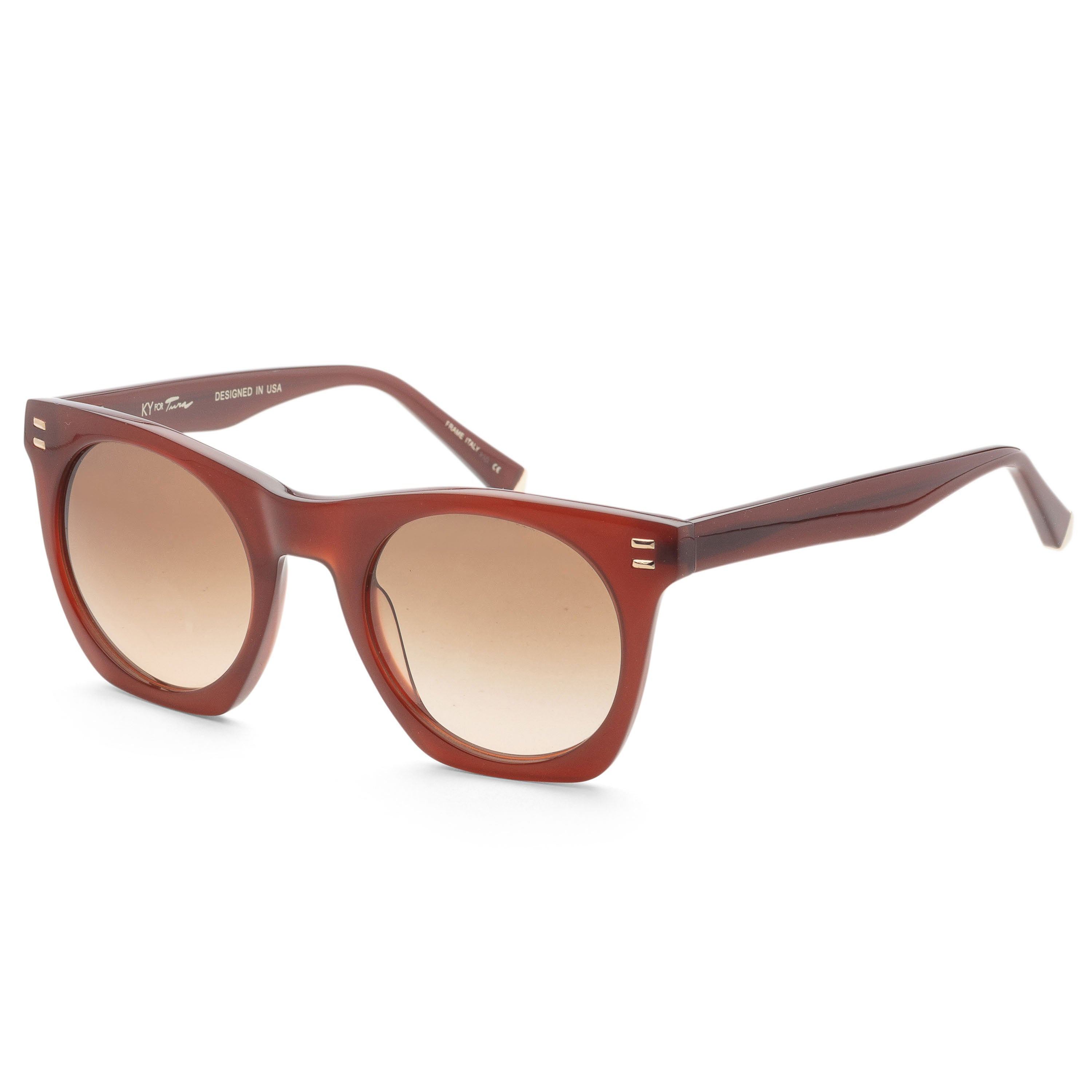 Kate Young Women's 50mm Brown  Sunglasses K550-BRN-50