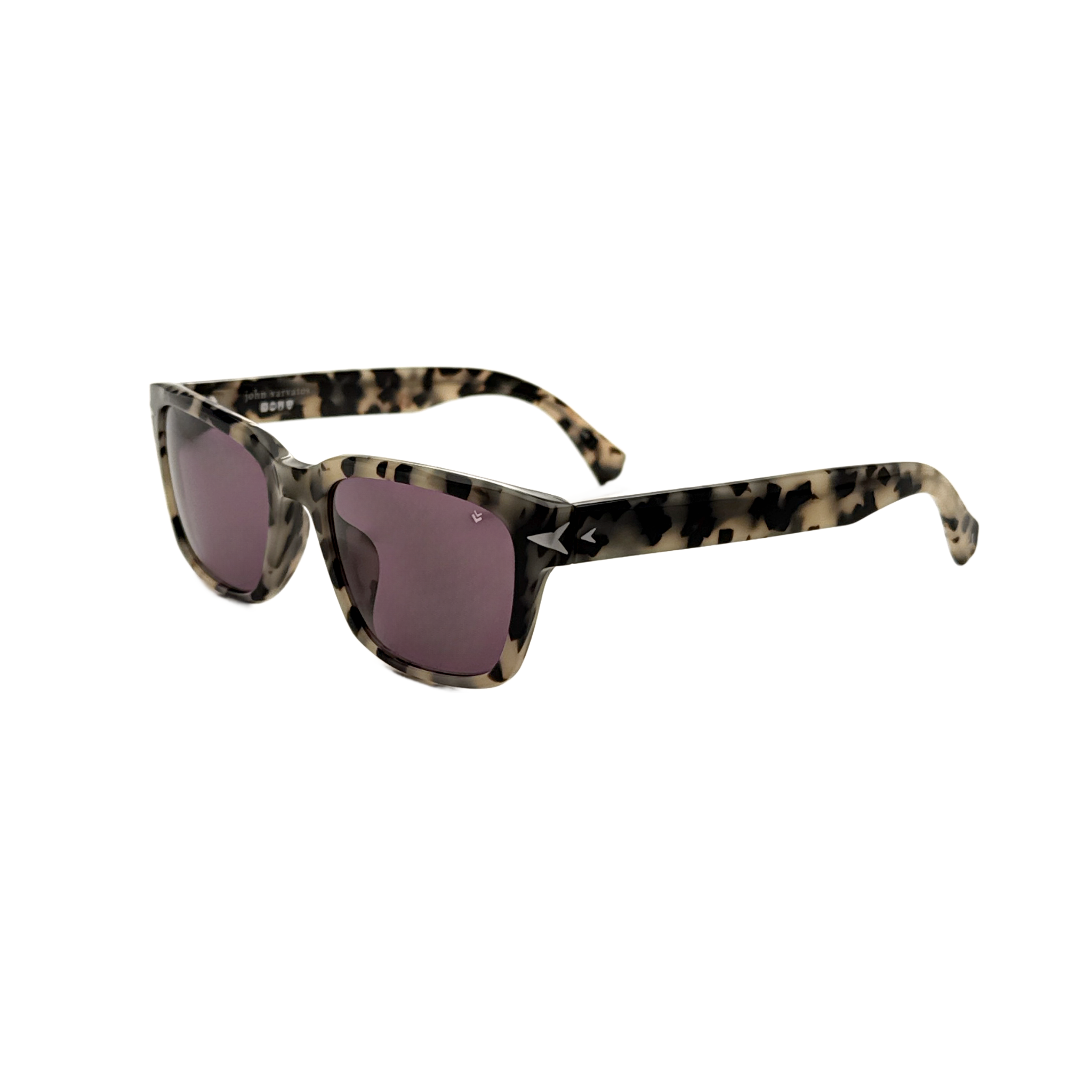 John Varvatos Men's 54mm Cream Havana Sunglasses SJV561-540HAV