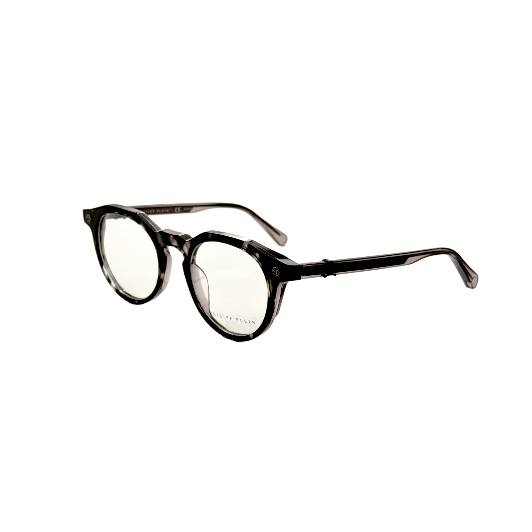 Philipp Plein Men's 49mm Grey Crystal Melange Eyeglasses VPP060V490AHU