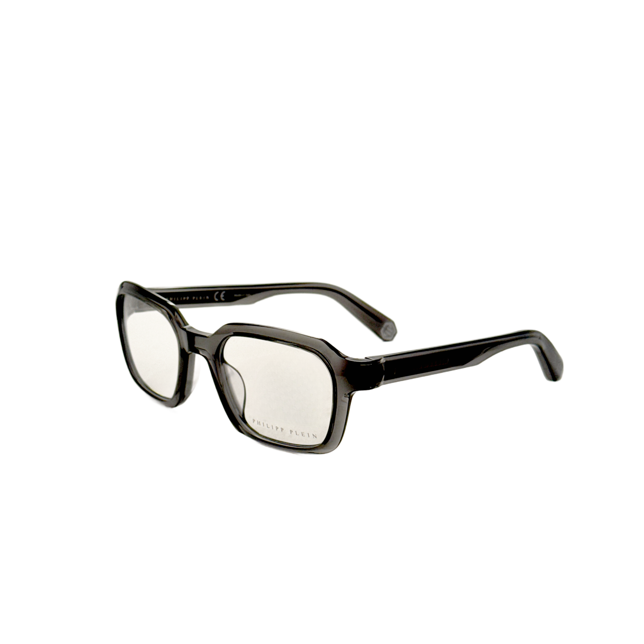 Philipp Plein Men's 52mm Shiny Grey Green Eyeglasses VPP083M5209RM