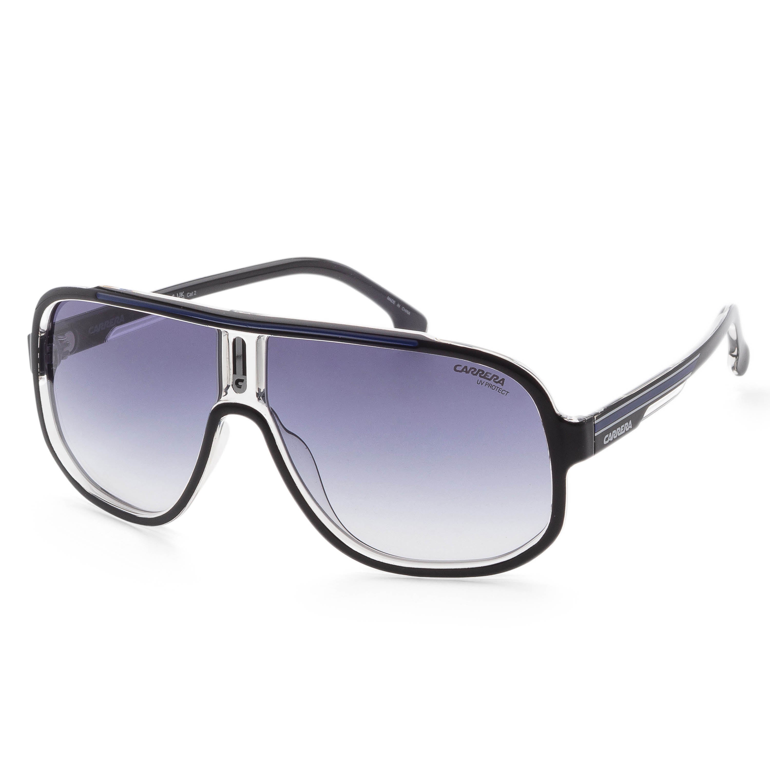 Carrera Men's 63 mm Black Blue Sunglasses CA1058-S-D51-08