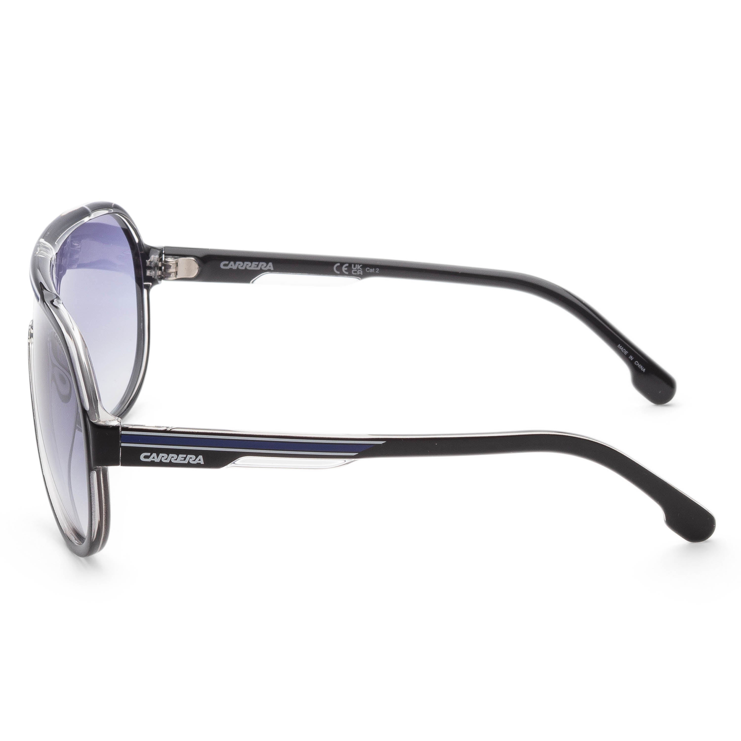 Carrera Men's 64mm Black Blue Sunglasses CA1057-S-D51-08
