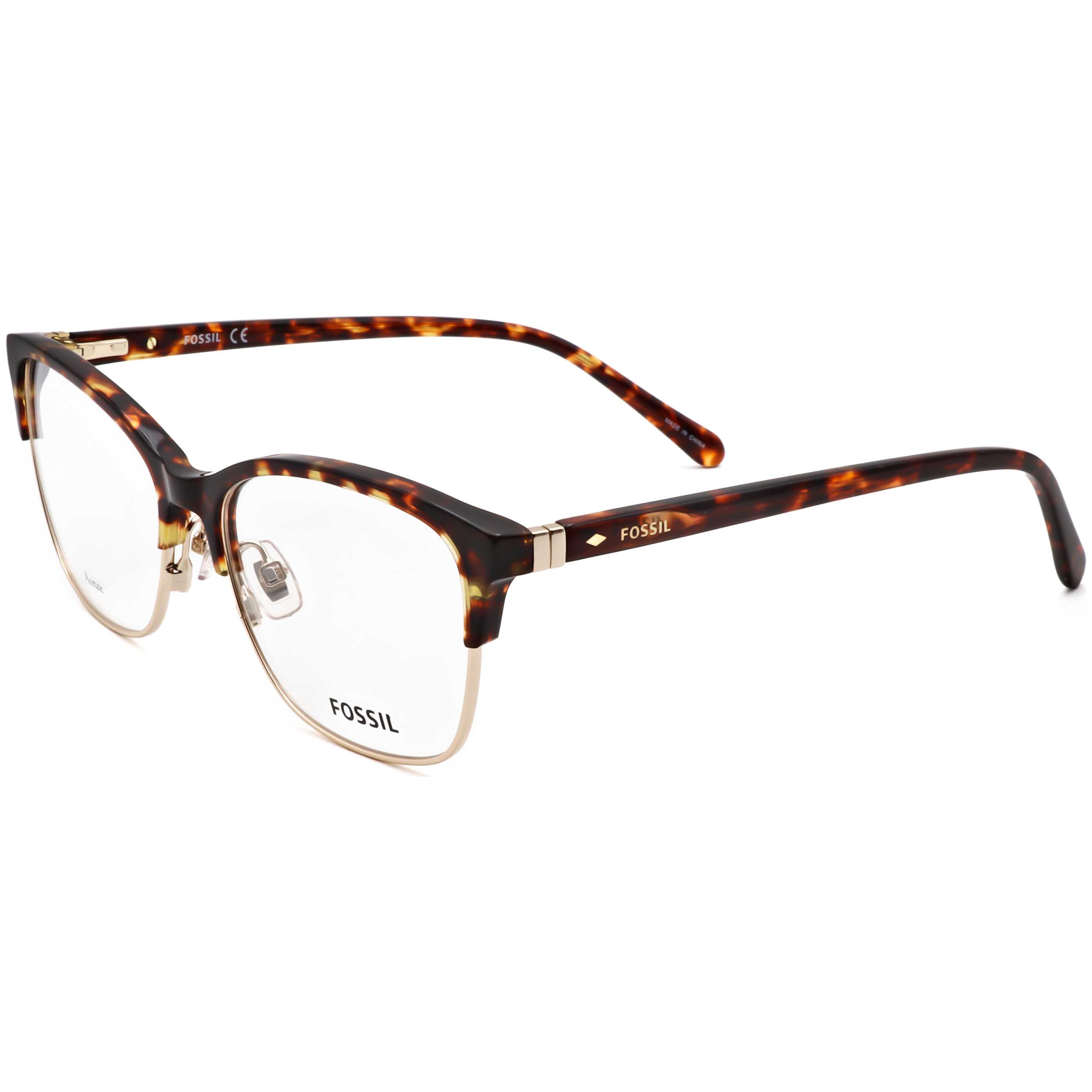 Fossil Women's 53mm Havana Eyeglasses FOS7107-086-53