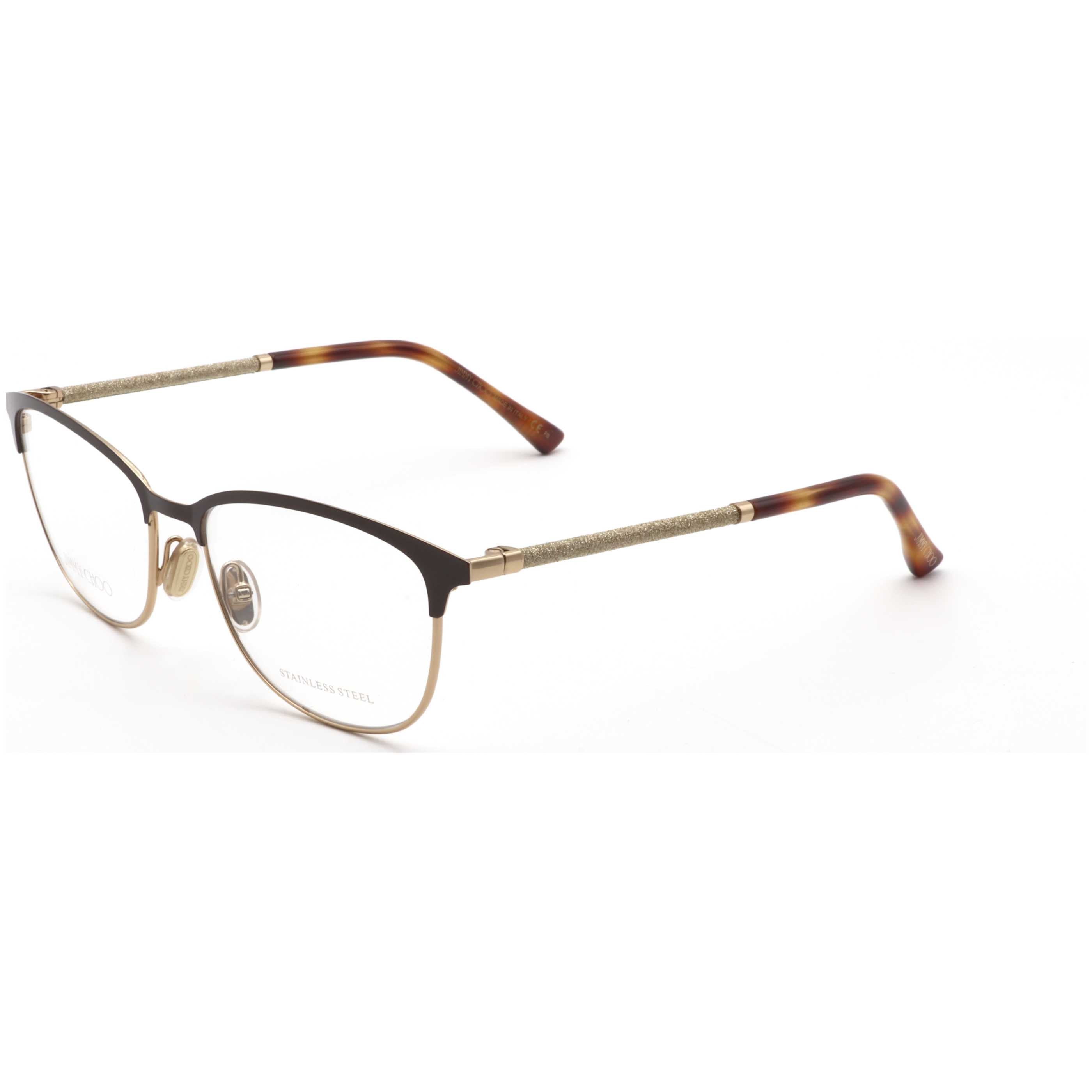 Jimmy Choo Women's 53mm Brown Gold Eyeglasses JC319-FG4-53