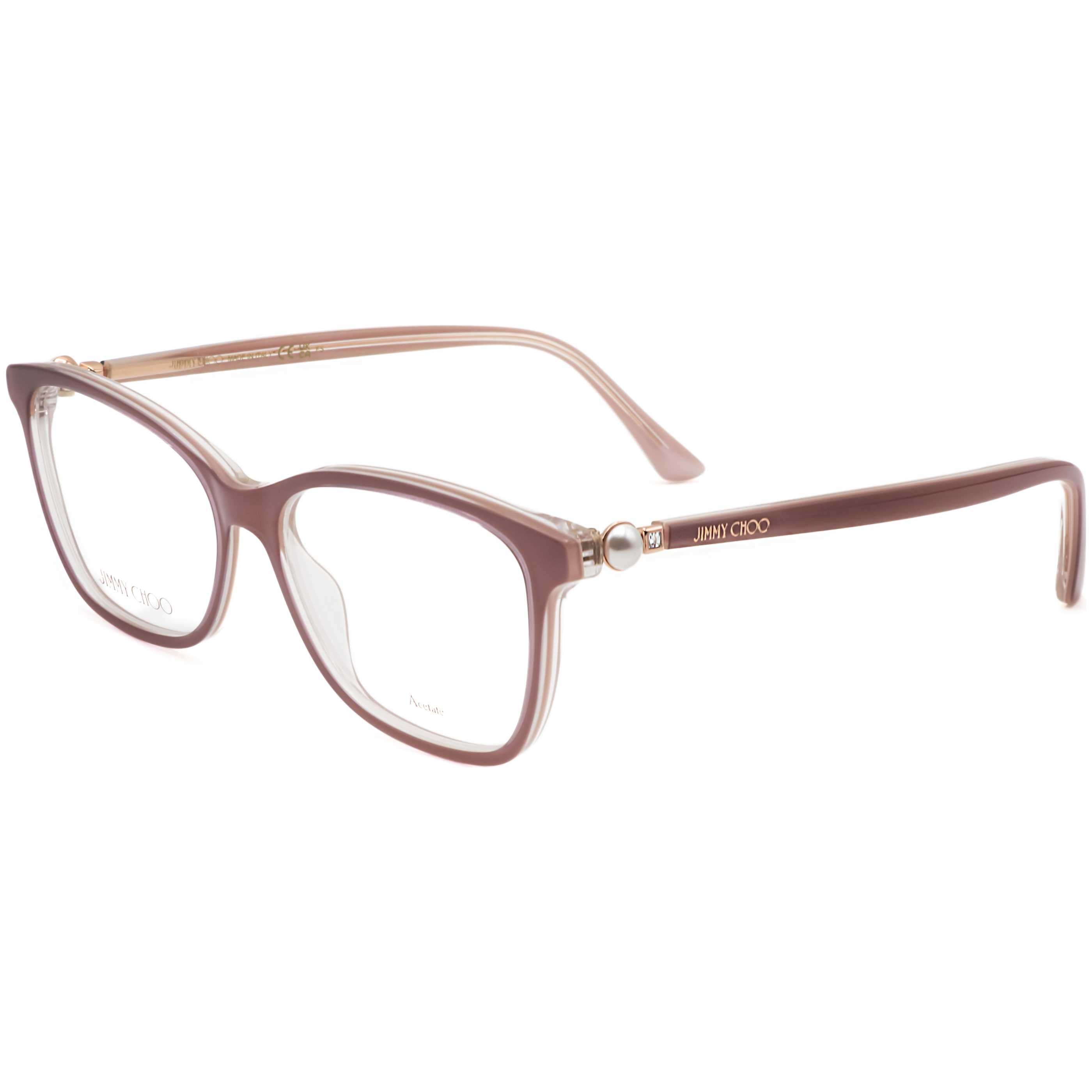 Jimmy Choo Women's 53mm Pearled Nude Eyeglasses JC377-Y9A-53