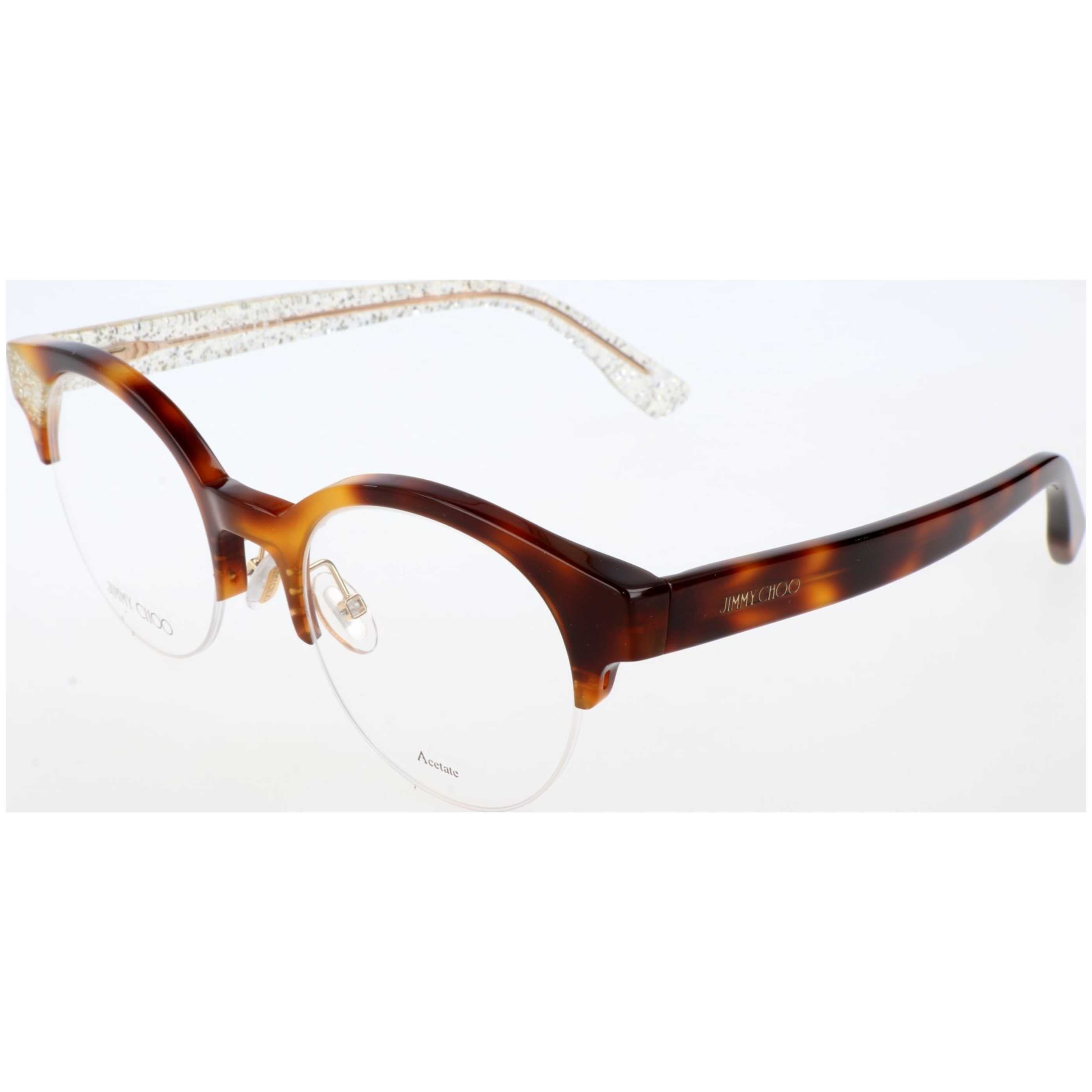 Jimmy Choo Women's 47mm Havana Gold Glitter Eyeglasses JC151-Q3Y-47
