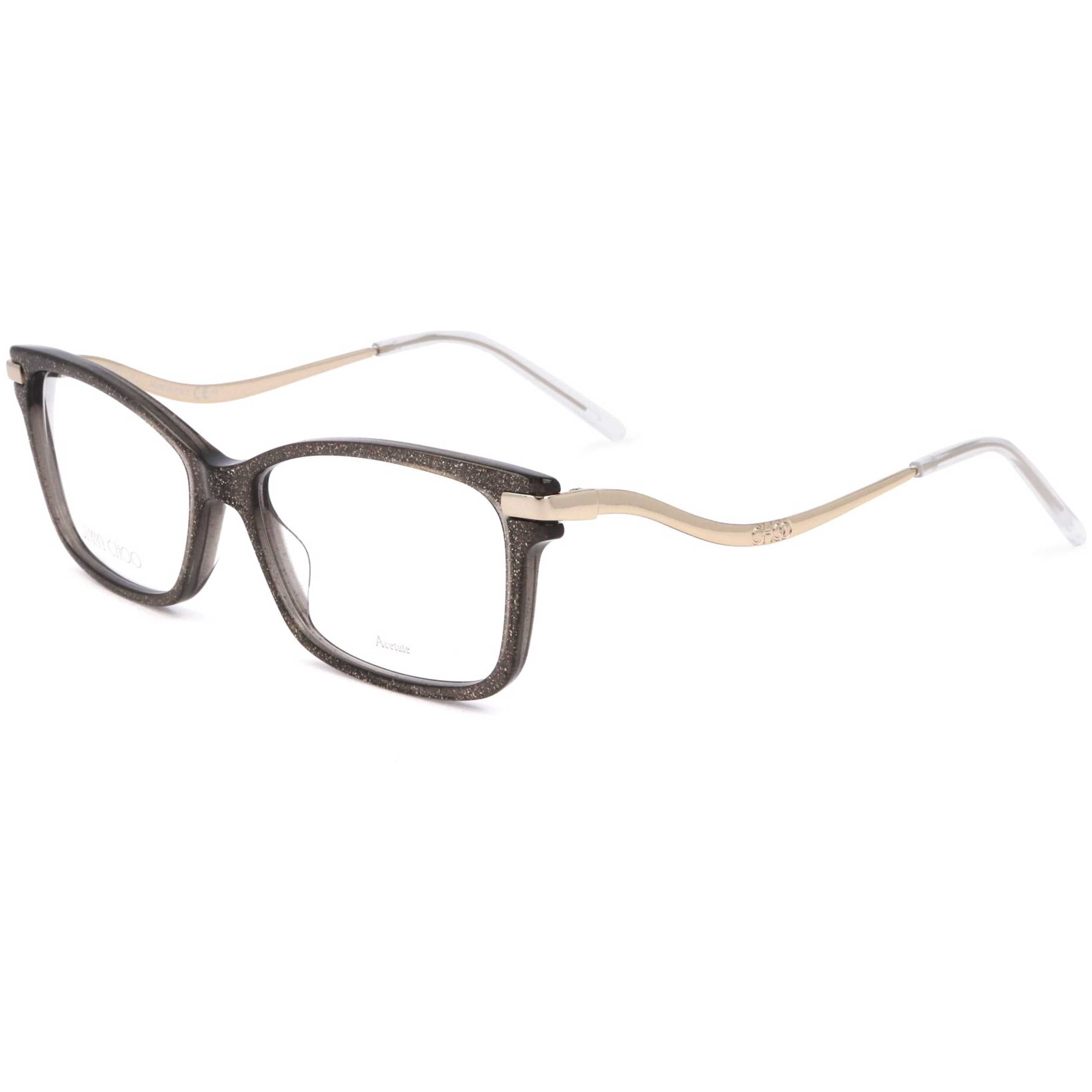 Jimmy Choo Women's 54mm Grey Gold Glitter Eyeglasses JC279-P4G-54
