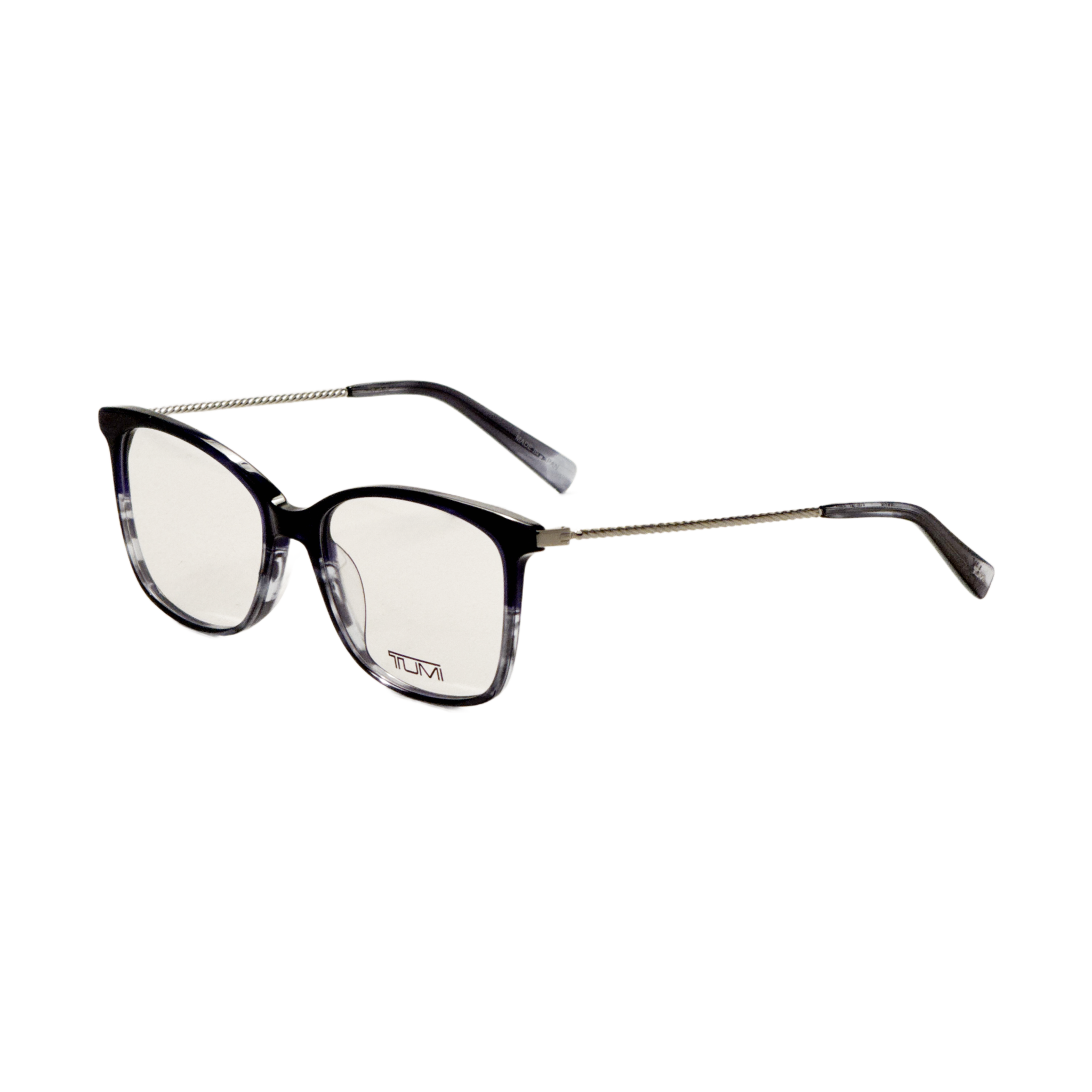 Tumi Women's 53 mm Navy Pattern Eyeglasses VTU021-5306X8