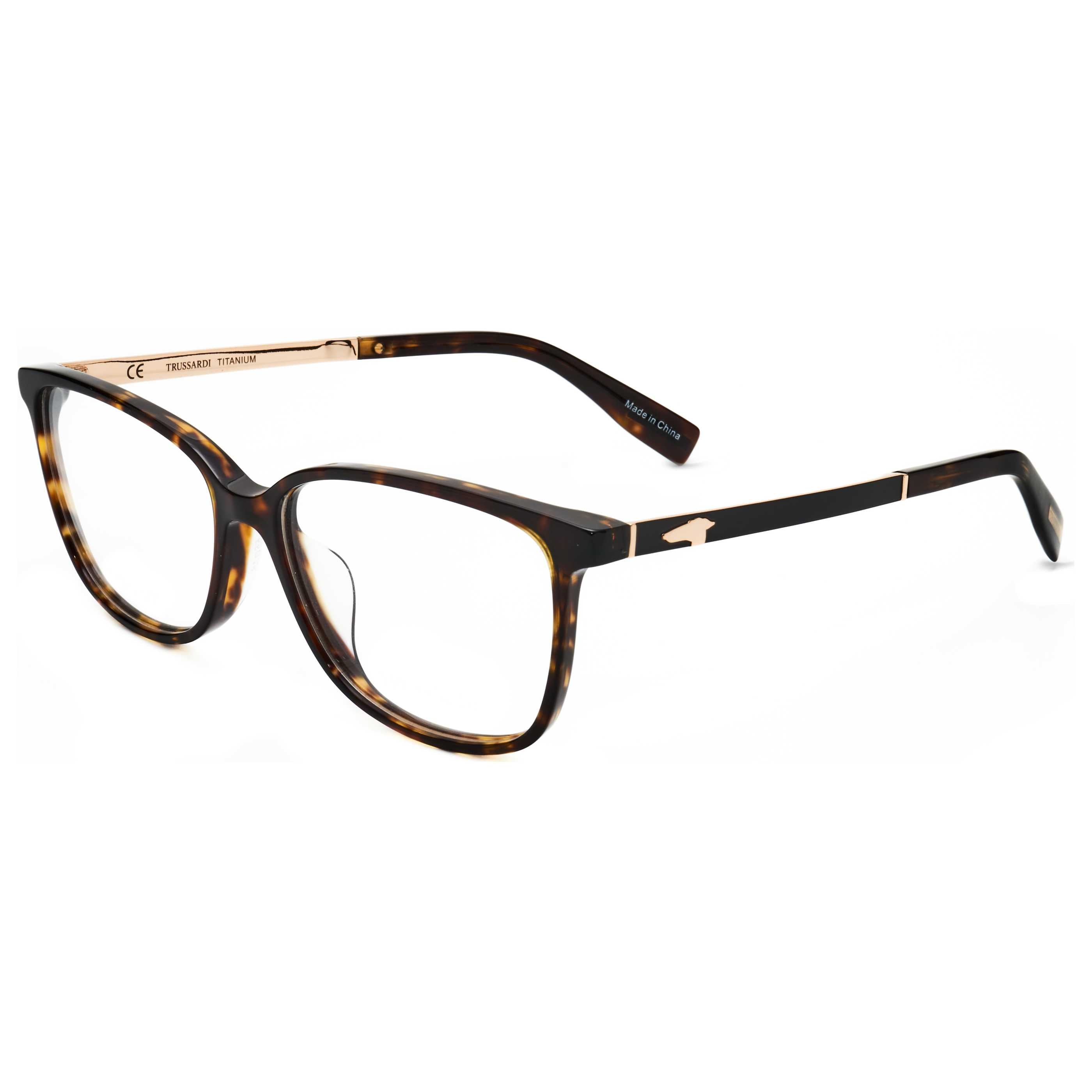 Trussardi Men's 55mm Havana Eyeglasses VTR101T-722-55