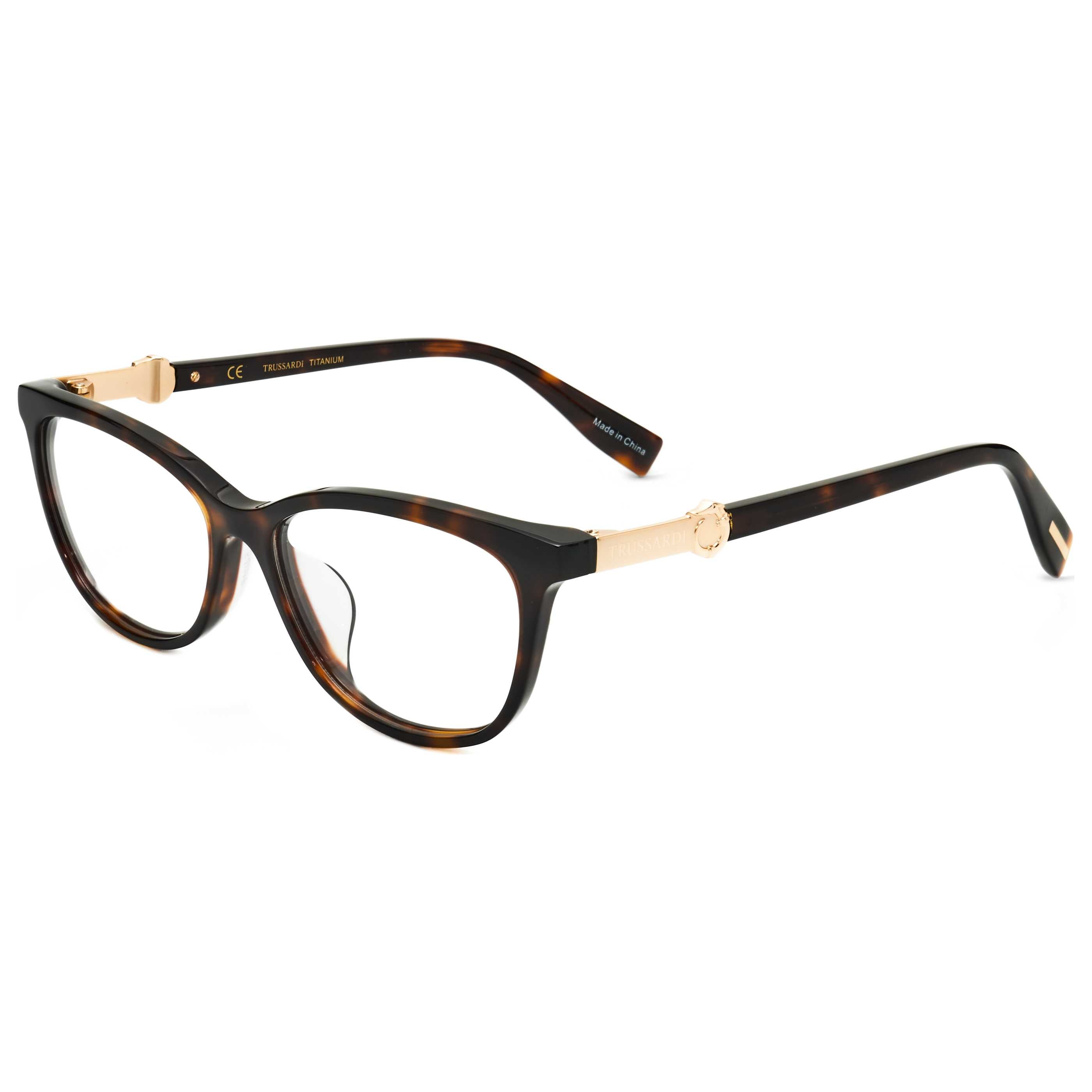 Trussardi Women's 54mm Havana Eyeglasses VTR316F-722-54