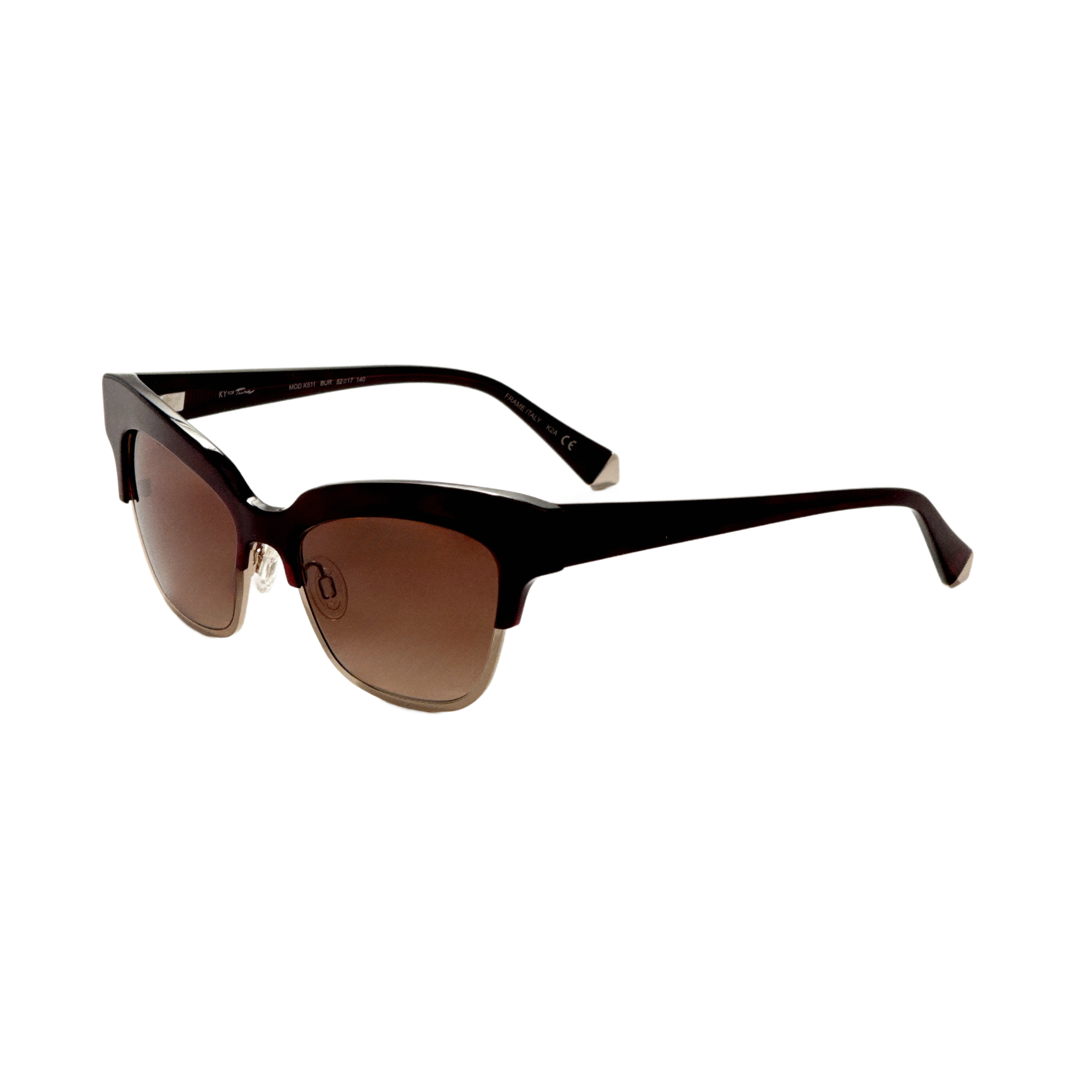 Kate Young Debbie Women's 52mm Burgundy Sunglasses K511-BUR-52