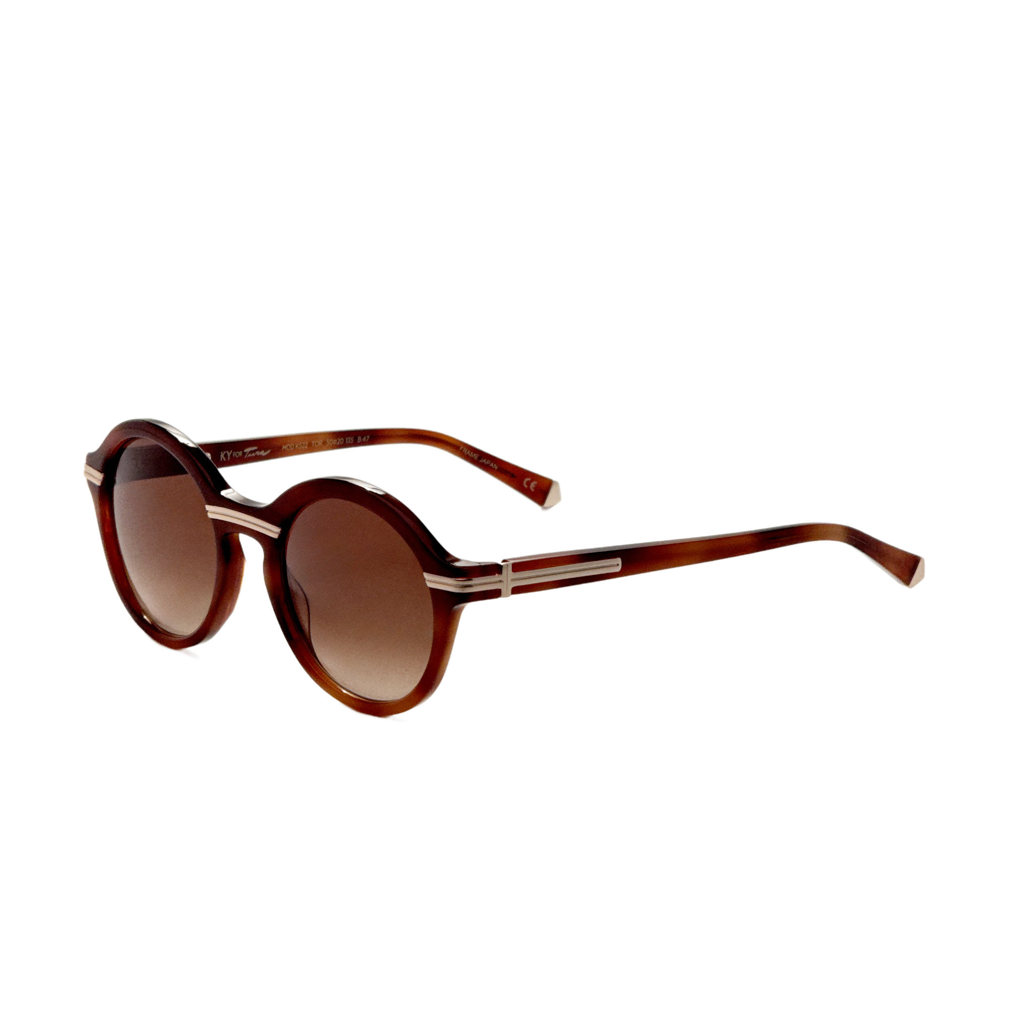 Kate Young Marguerite Women's 50mm Tortoise Sunglasses K522-TOR-50