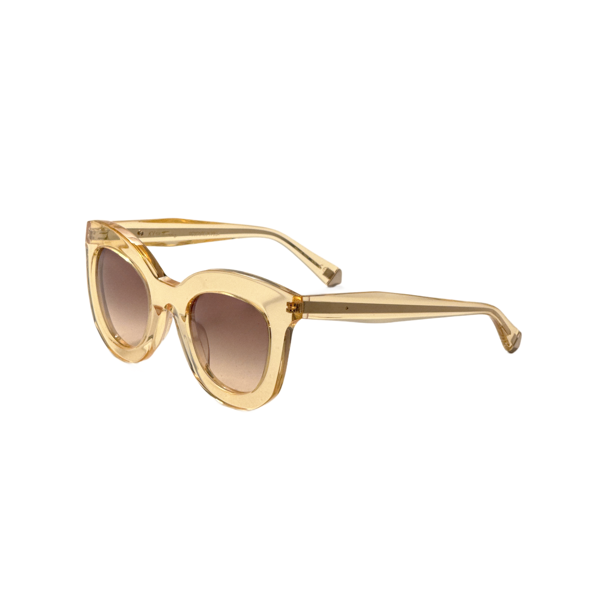 Kate Young Rosalba Women's 47mm Champagne Sunglasses K533-CHA-47