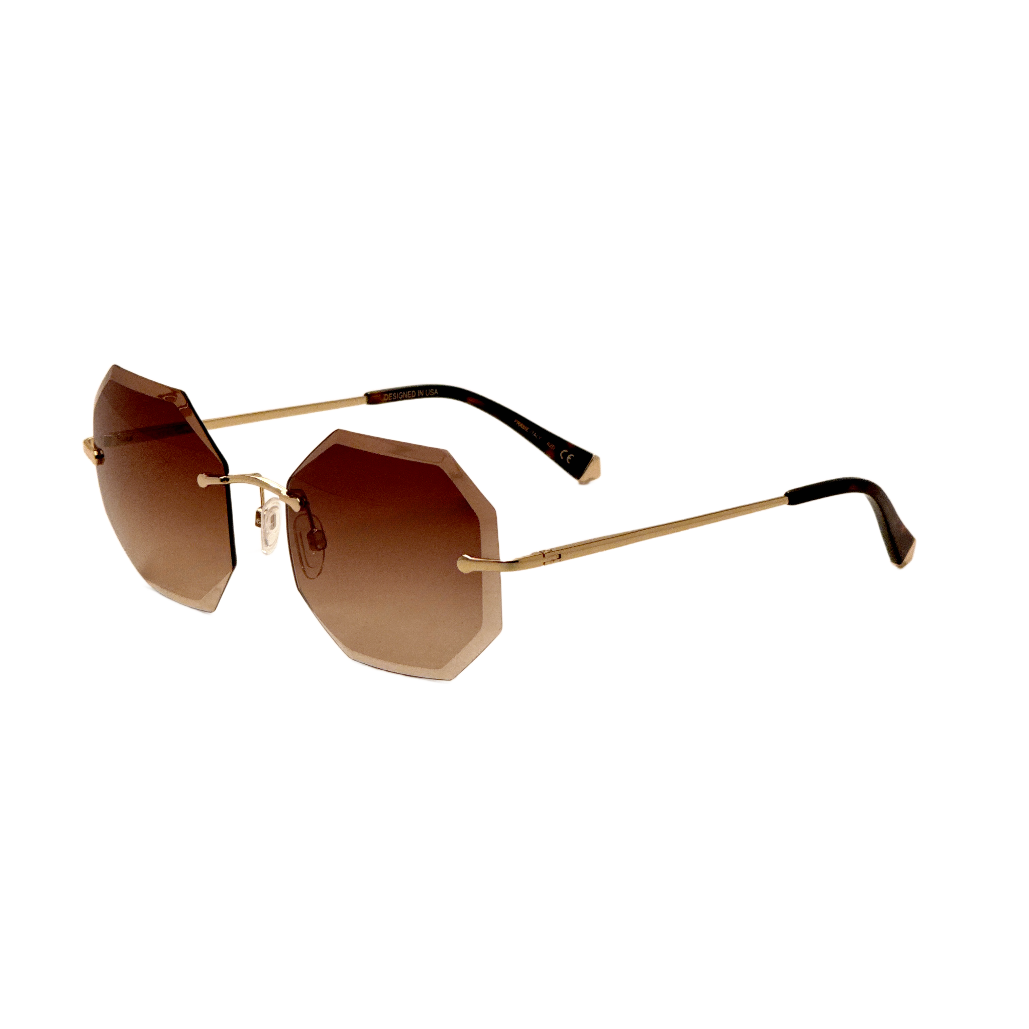Kate Young Luna Women's 59mm Gold Sunglasses K541-BRN-59