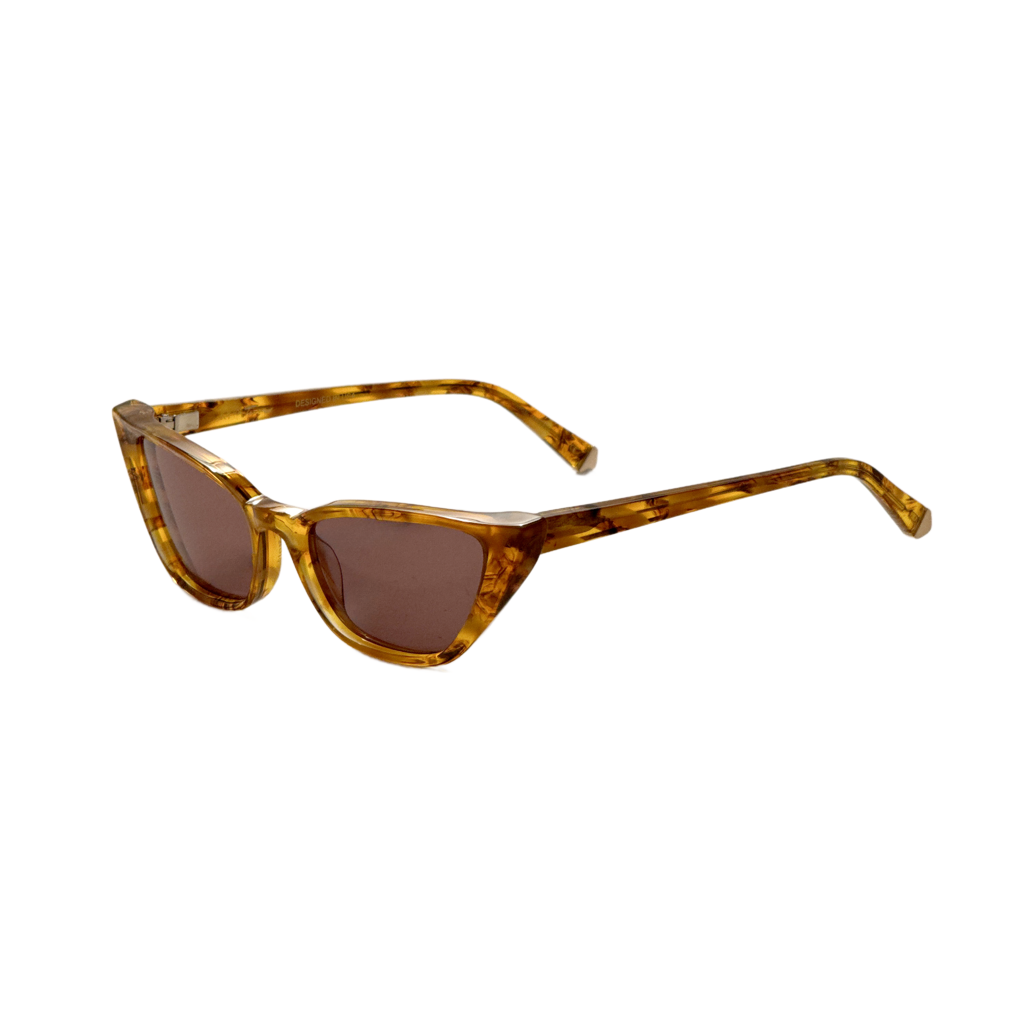 Kate Young Fawn Women's 54mm Amber Tortoise Sunglasses K557-AMB-54