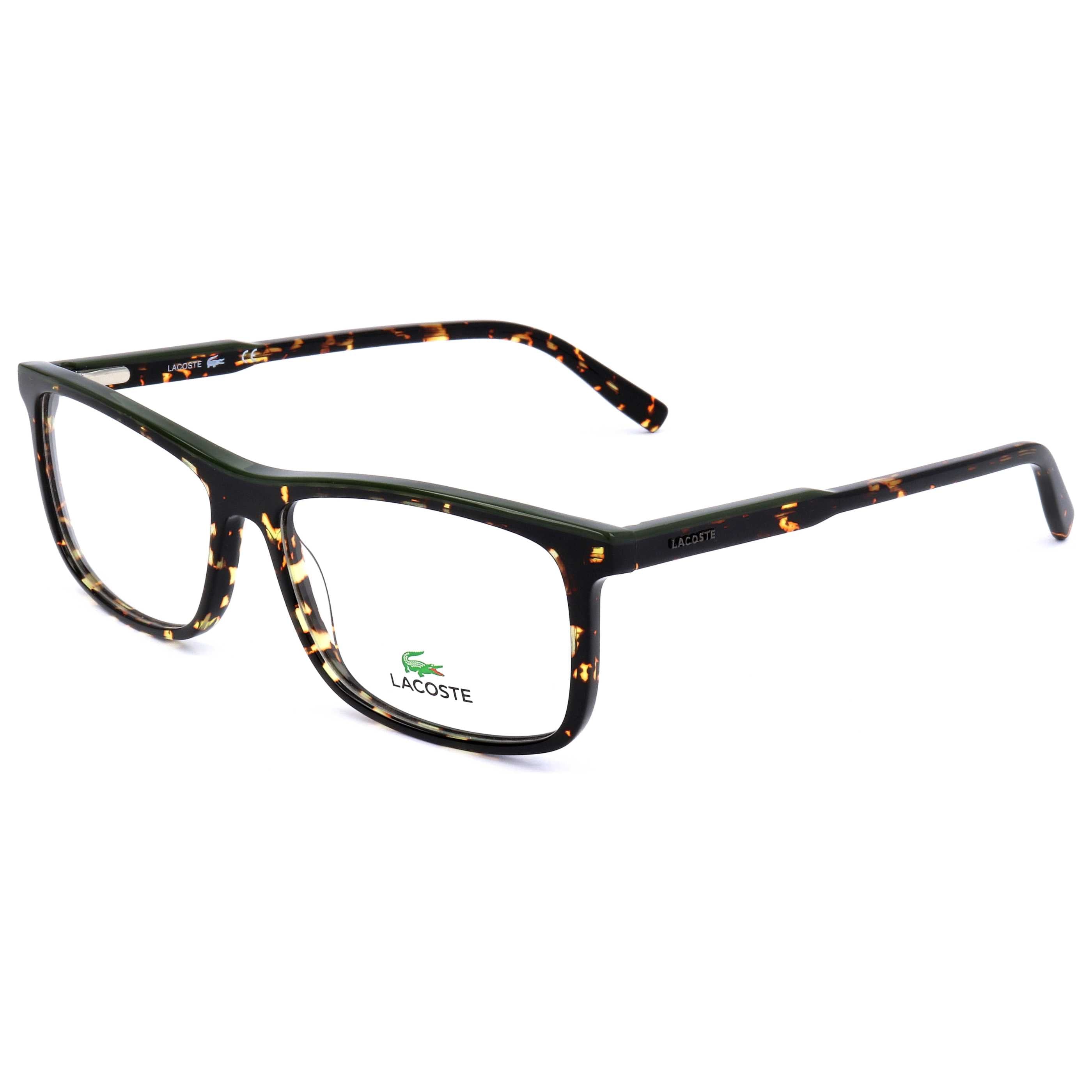 Lacoste Unisex 55mm Havana Military Green Eyeglasses L2860-215-55