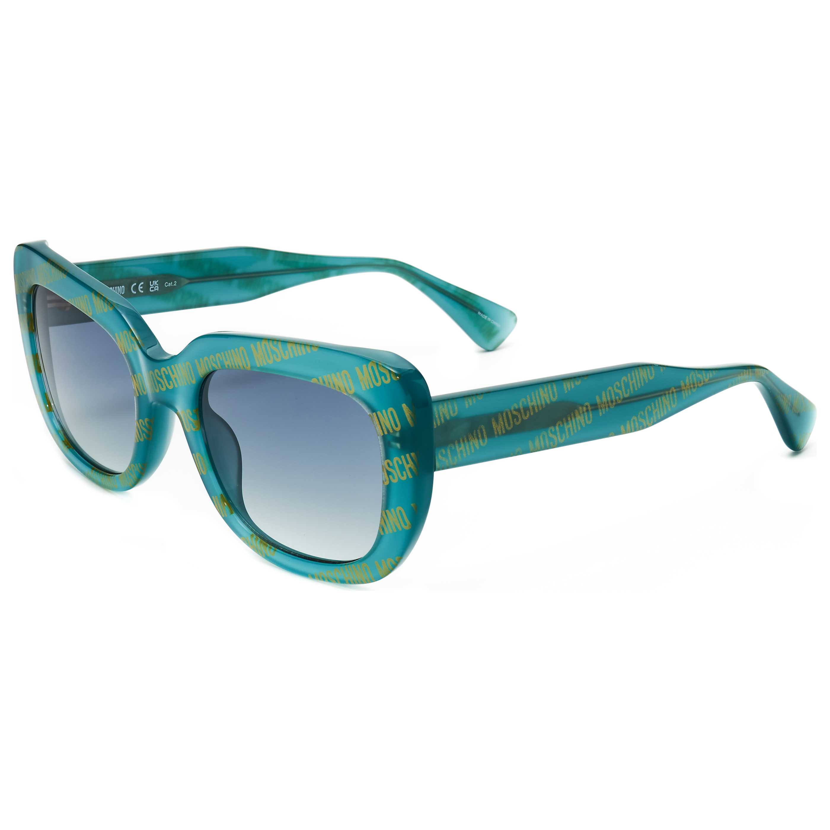 Moschino Woman 53mm Green Pattern Sunglasses MOS132-S-6HO-53