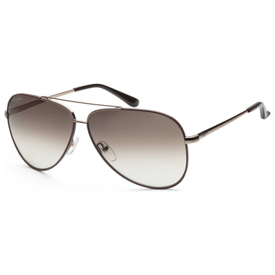 Ferragamo Women's 60mm Shiny Brown Sunglasses SF131S-211