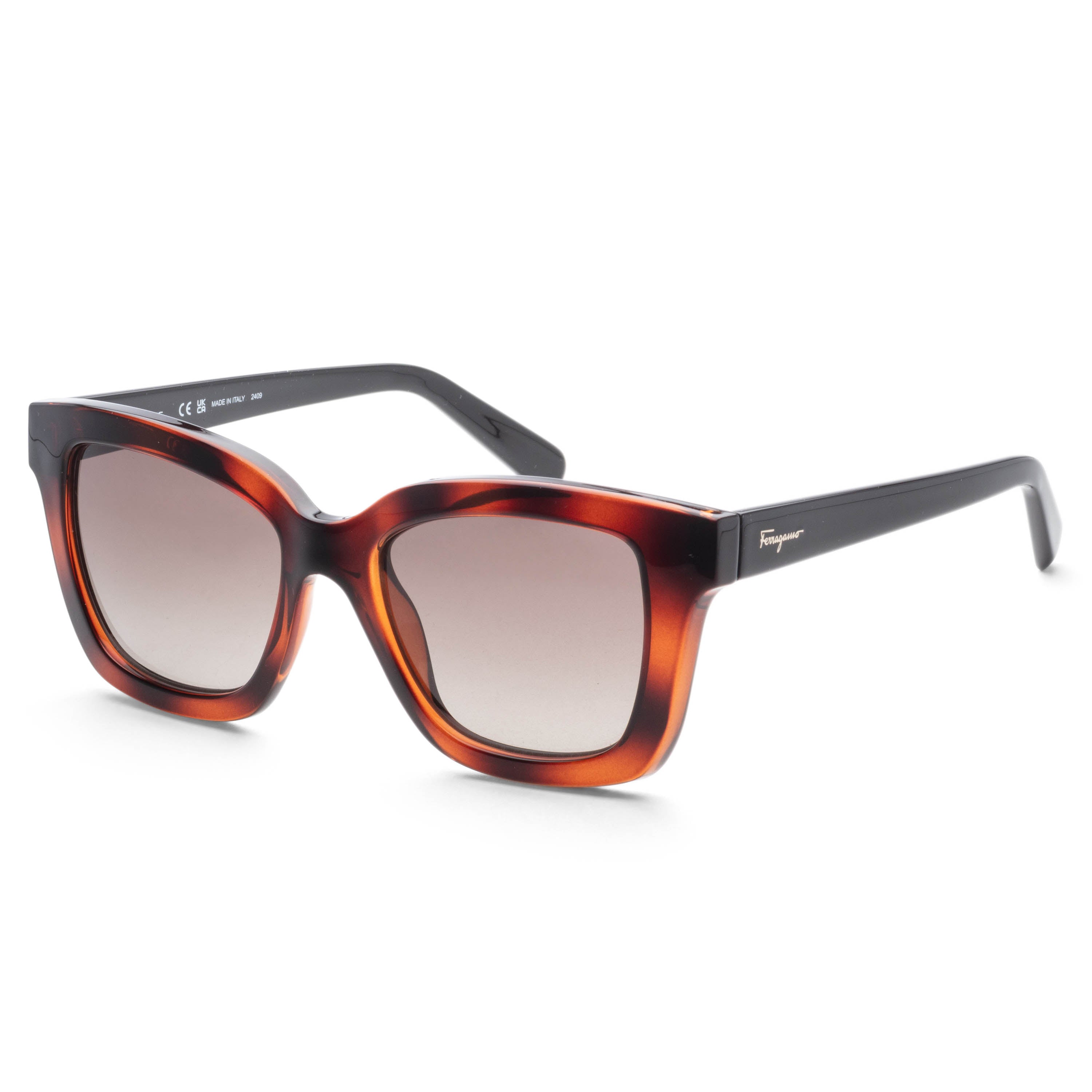 Ferragamo Fashion Women's 53 mm Black Tortoise Sunglasses SF955S-214