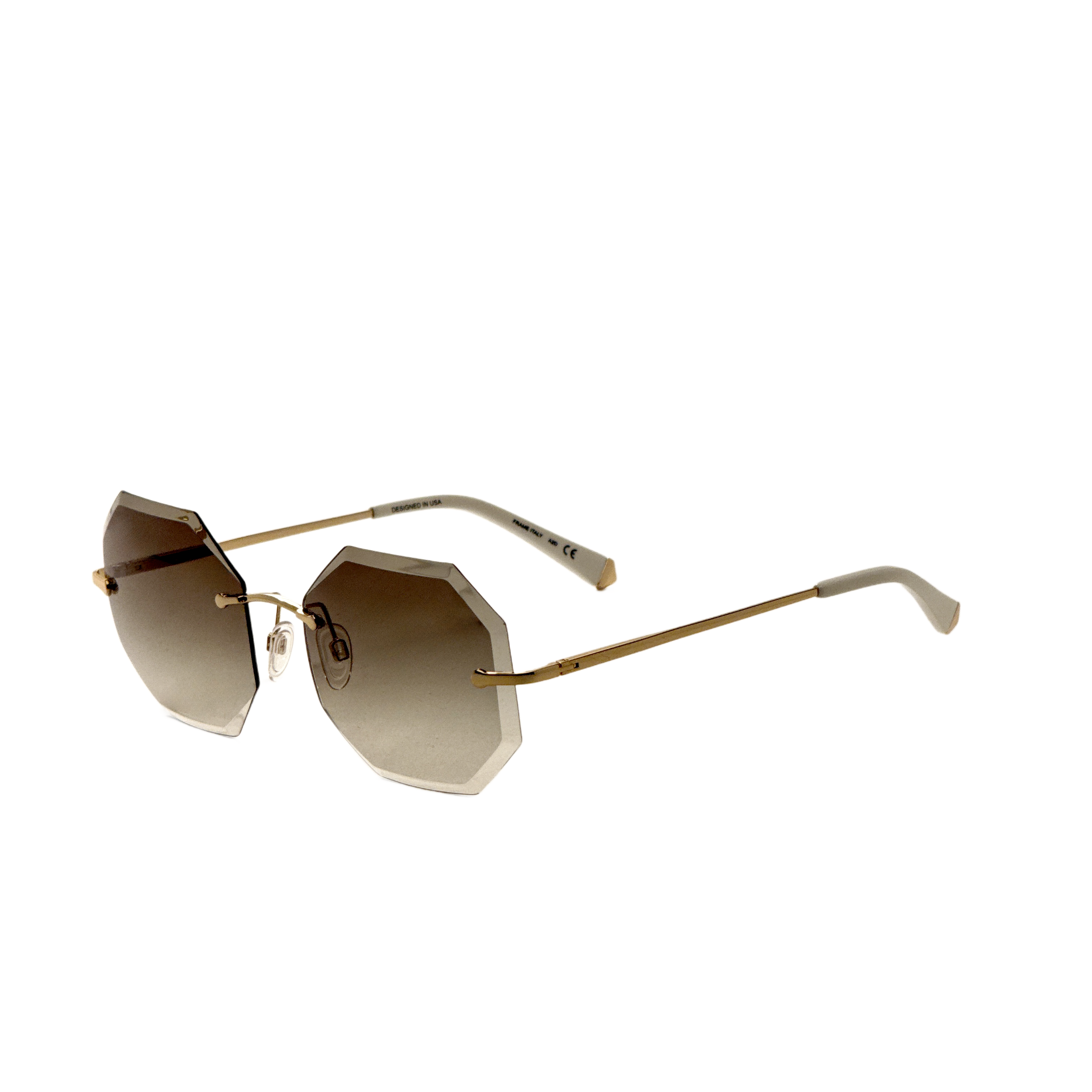 Kate Young Luna Women's 59mm Gold Sunglasses K541-GRN-59