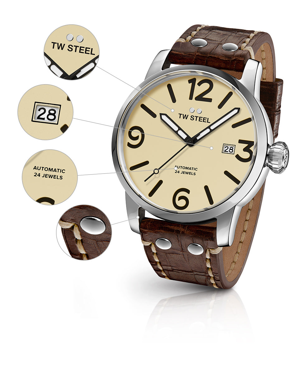 TW Steel Men's Maverick 48mm Automatic Watch TWS-MS26