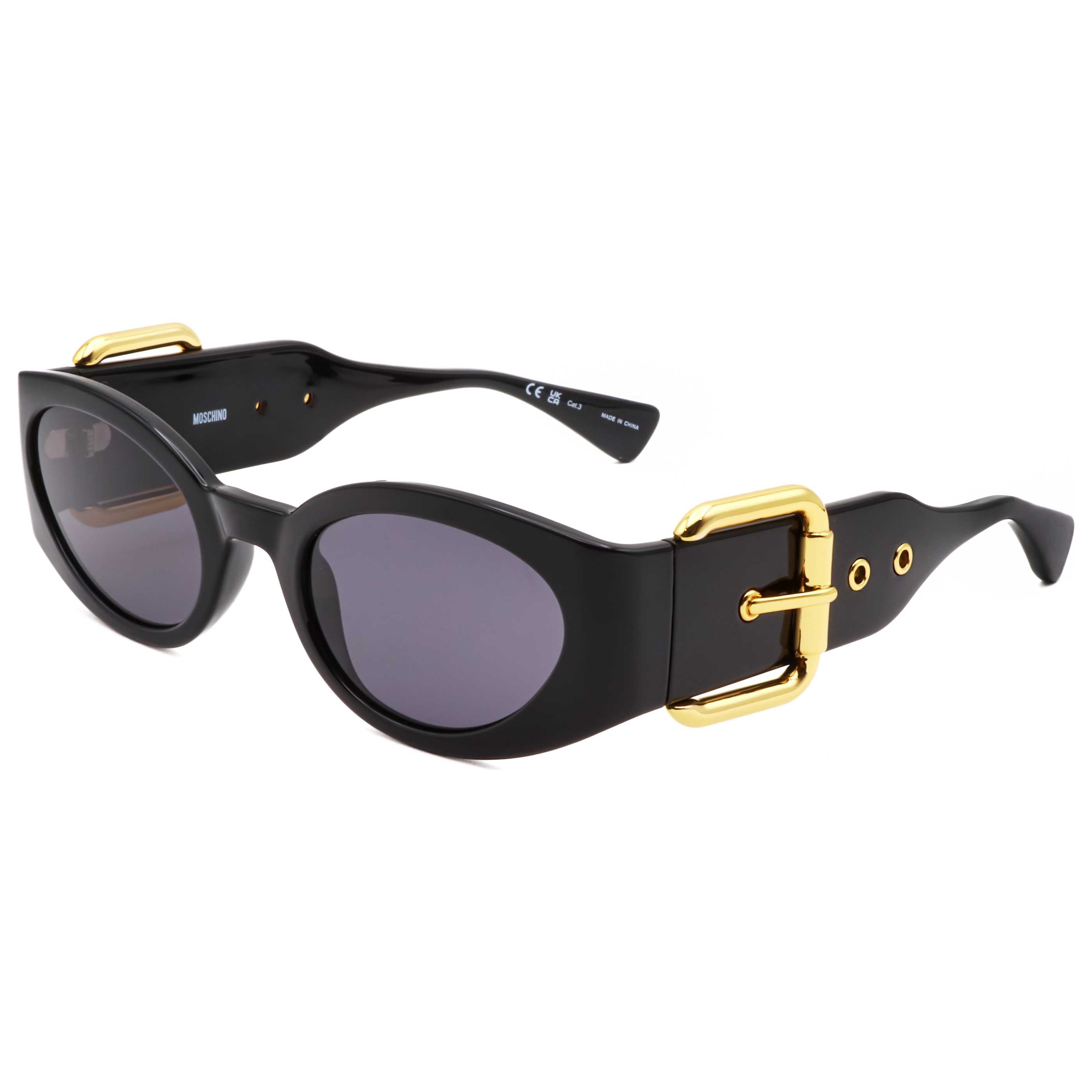 Moschino Women's 53 mm Black Gold Sunglasses MOS154-S-2M2-53