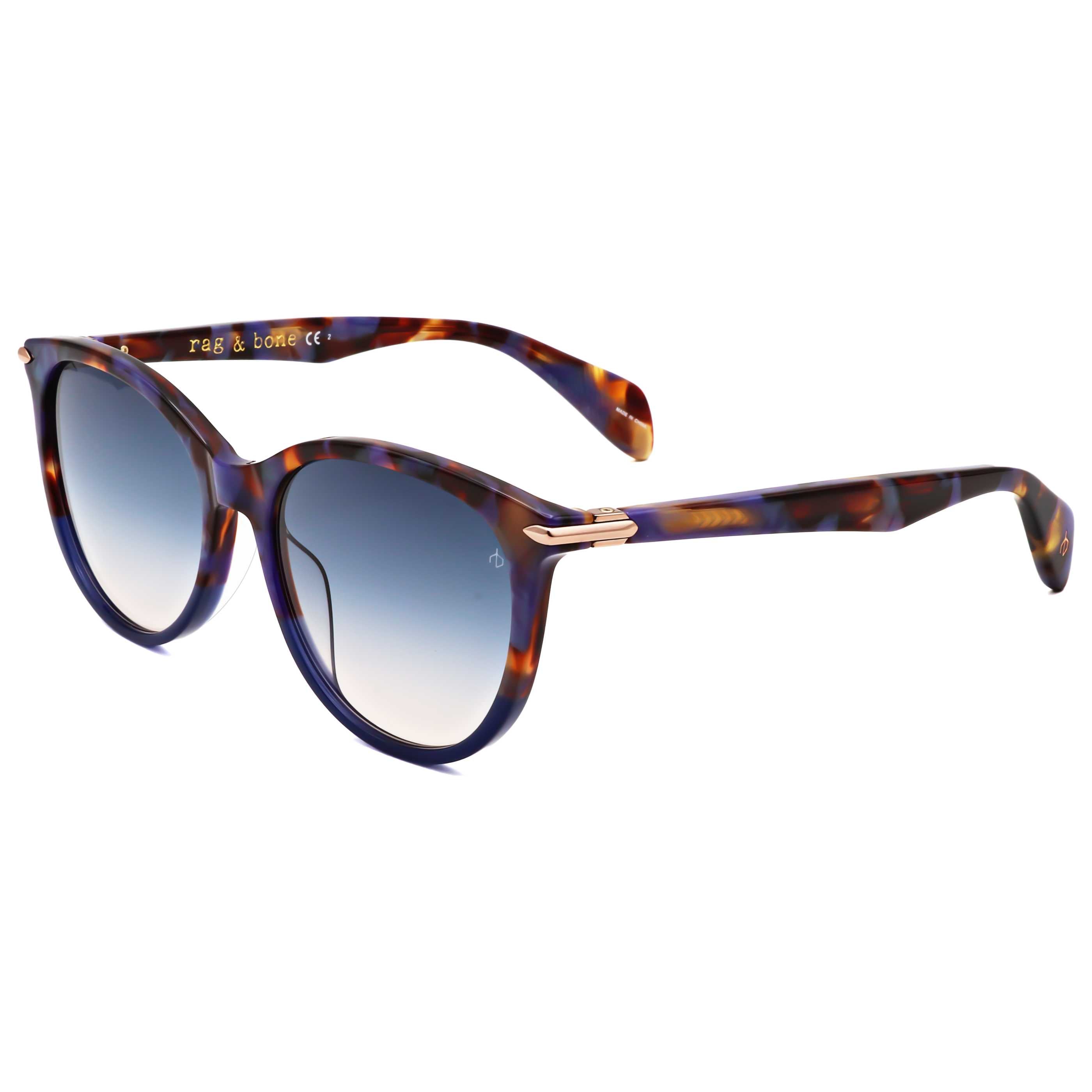Rag & Bone Women's 54 mm Blue Havana Sunglasses RNB1020-S-JBW-54