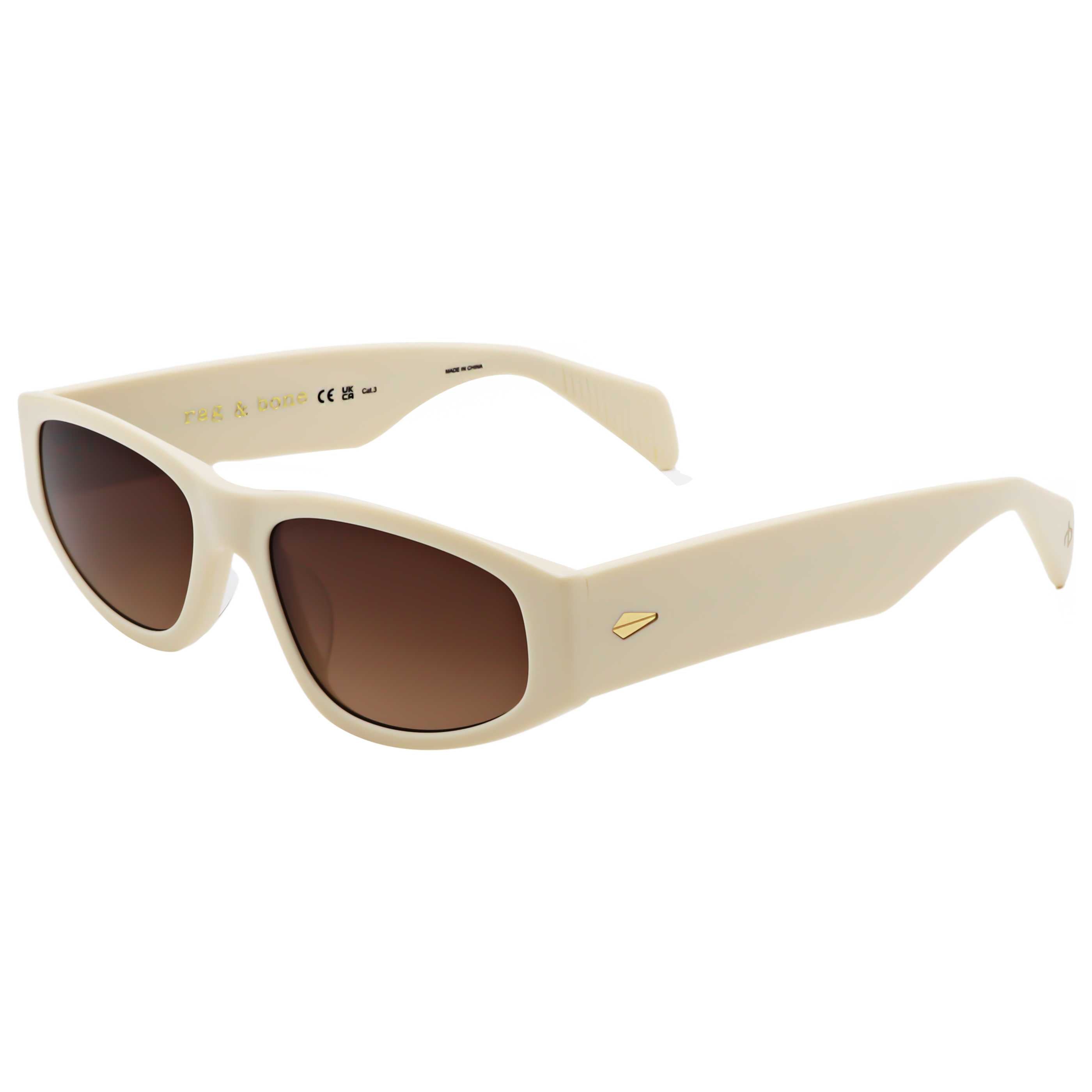 Rag & Bone Women's 55 mm Cream Gold Sunglasses RNB1047-G-S-2MB-55