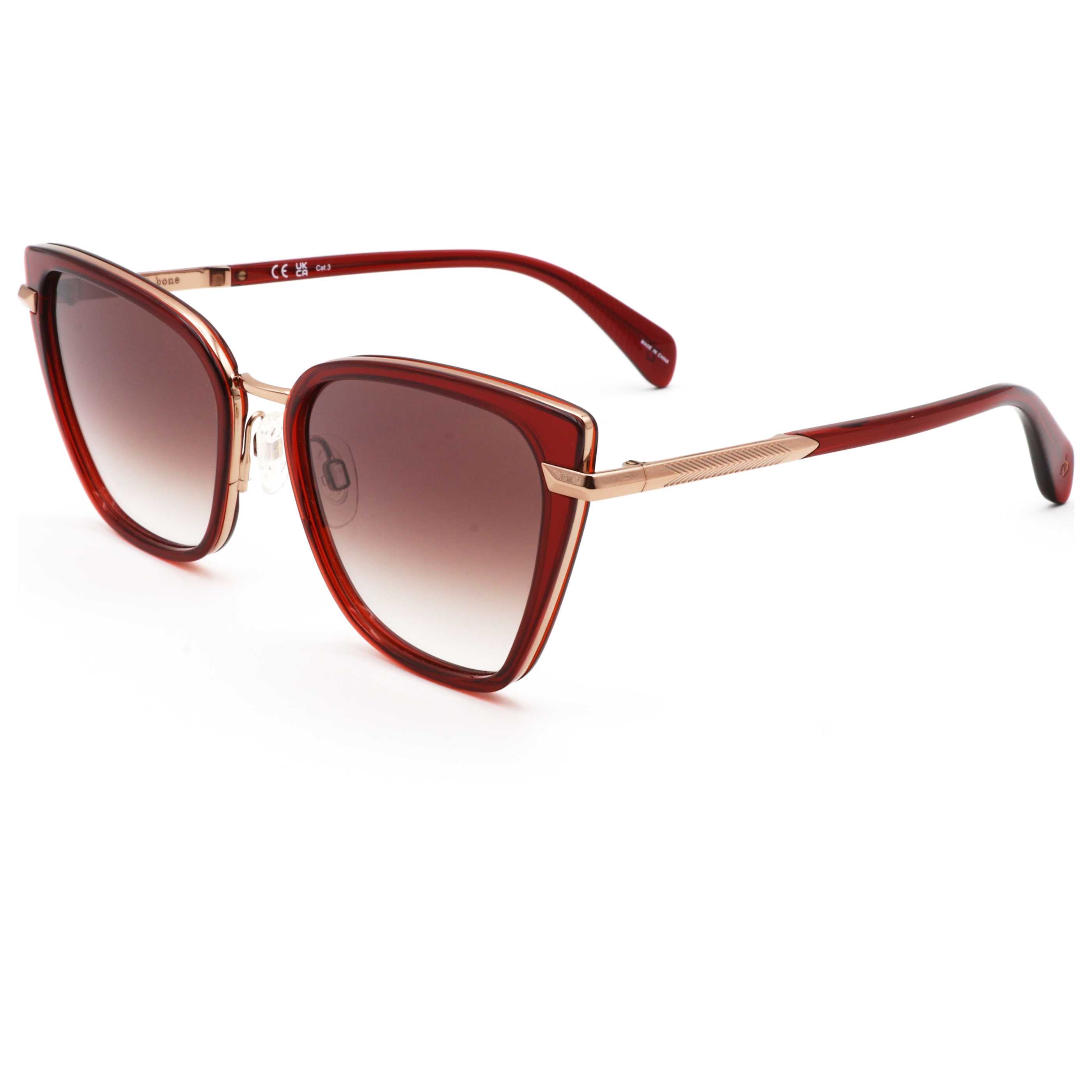 Rag & Bone Women's 56 mm Burgundy Sunglasses RNB1057-G-S-LHF-56
