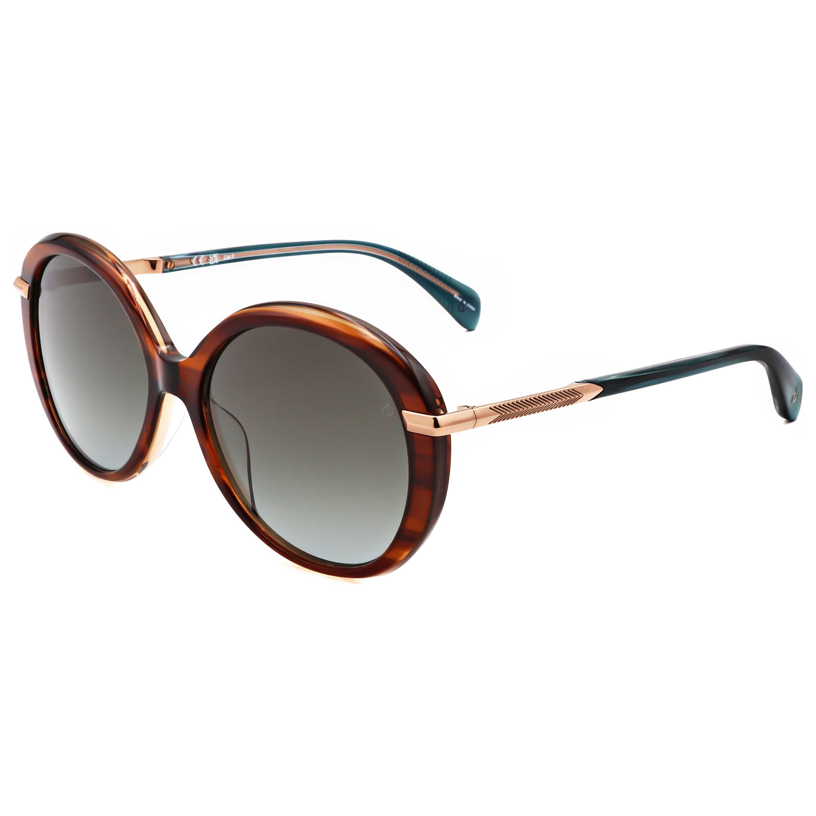 Rag & Bone Women's 56 mm Brown Horn Sunglasses RNB1075-S-EX4-56