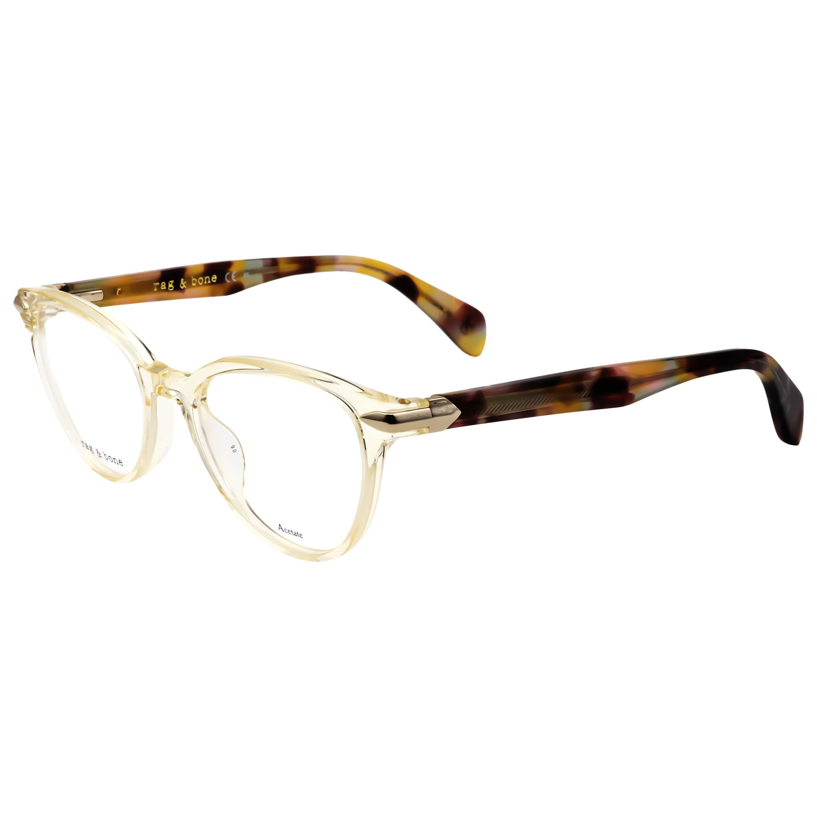 Rag & Bone Women's 49 mm Beige Havana Eyeglasses RNB3040-XNZ-49