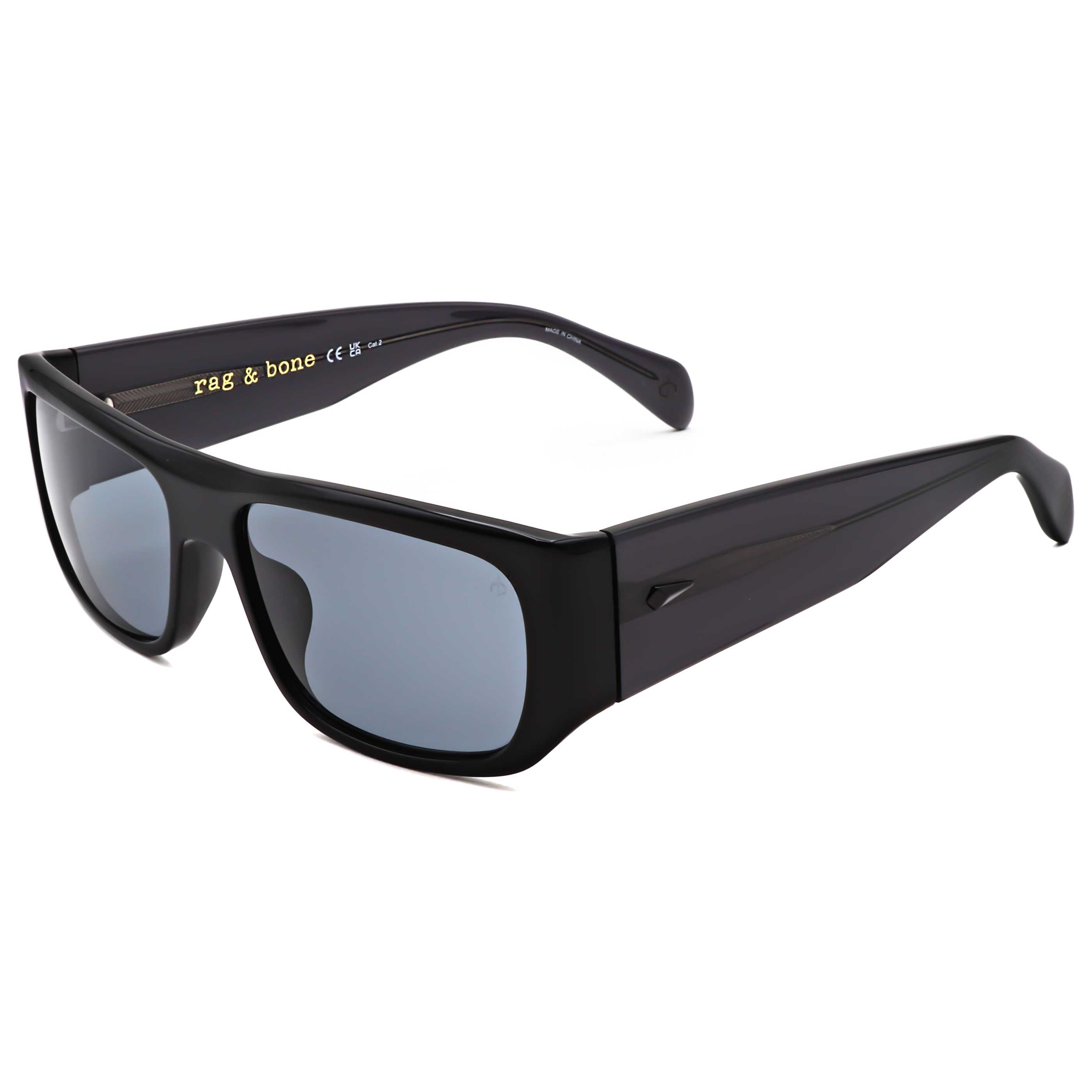 Rag & Bone Men's 56 mm Black Sunglasses RNB5058-S-807-56