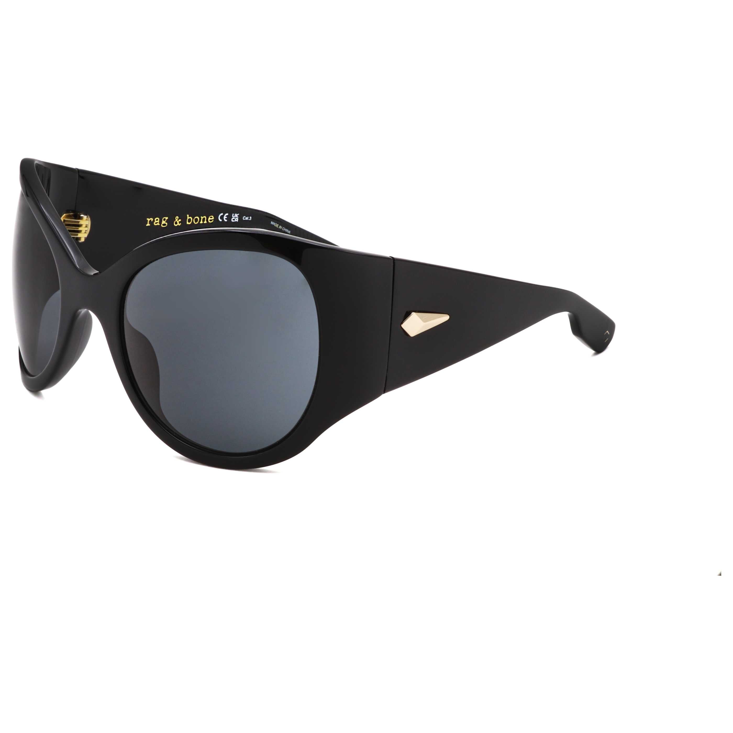 Rag & Bone Women's 56 mm Black Sunglasses RNB6004-S-807-56