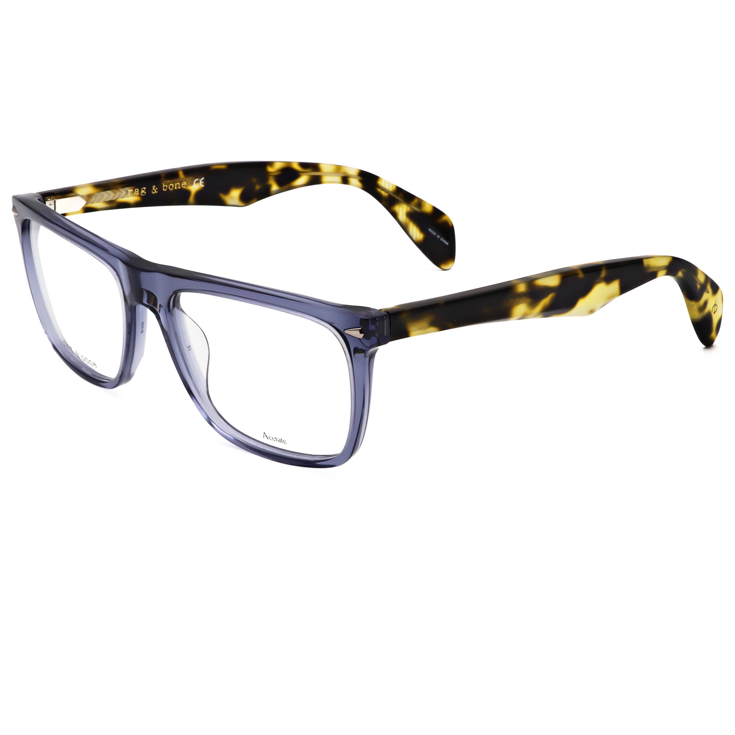 Rag & Bone Men's 55 mm Blue Eyeglasses RNB7001-PJP-55