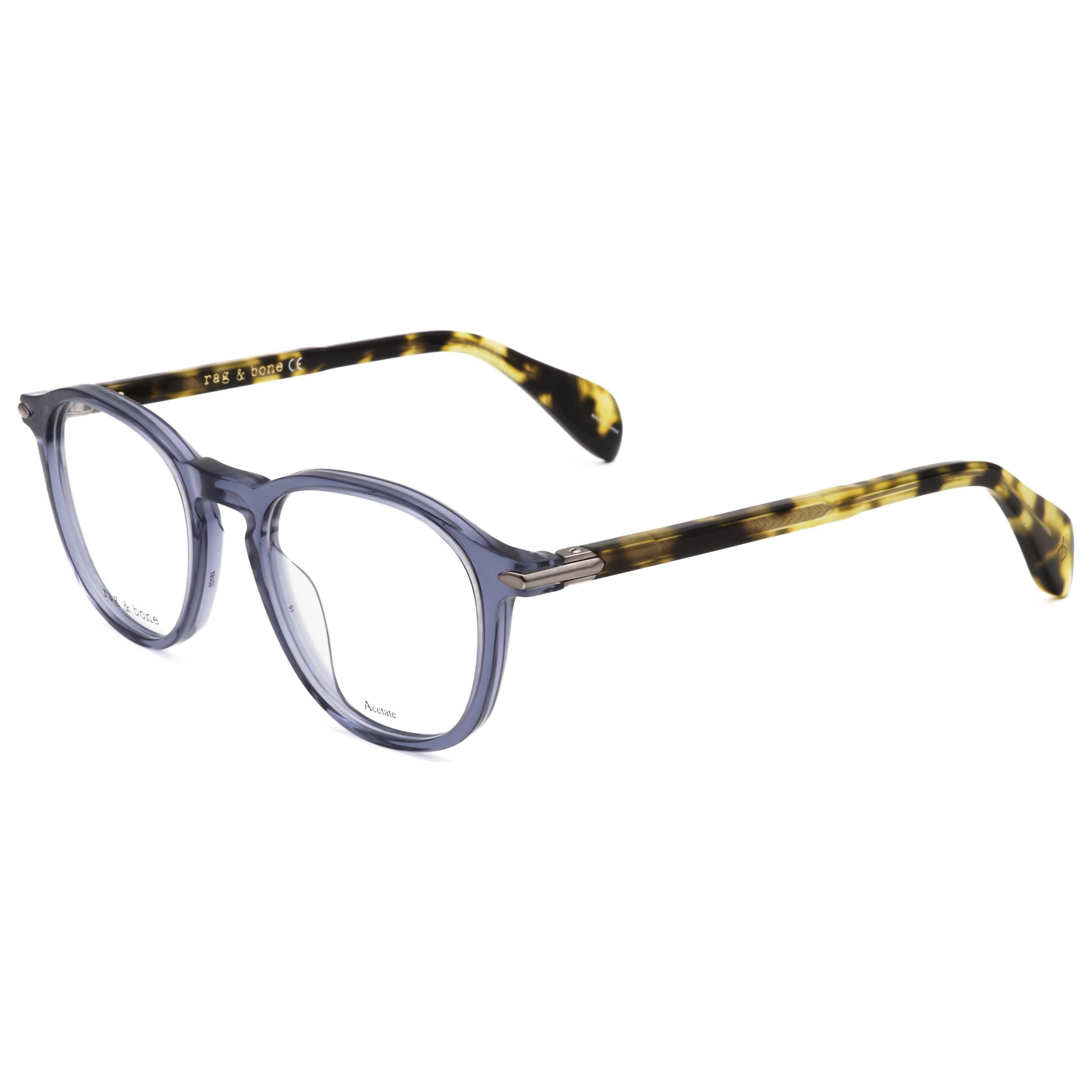 Rag & Bone Men's 48 mm Blue Eyeglasses RNB7020-PJP-48