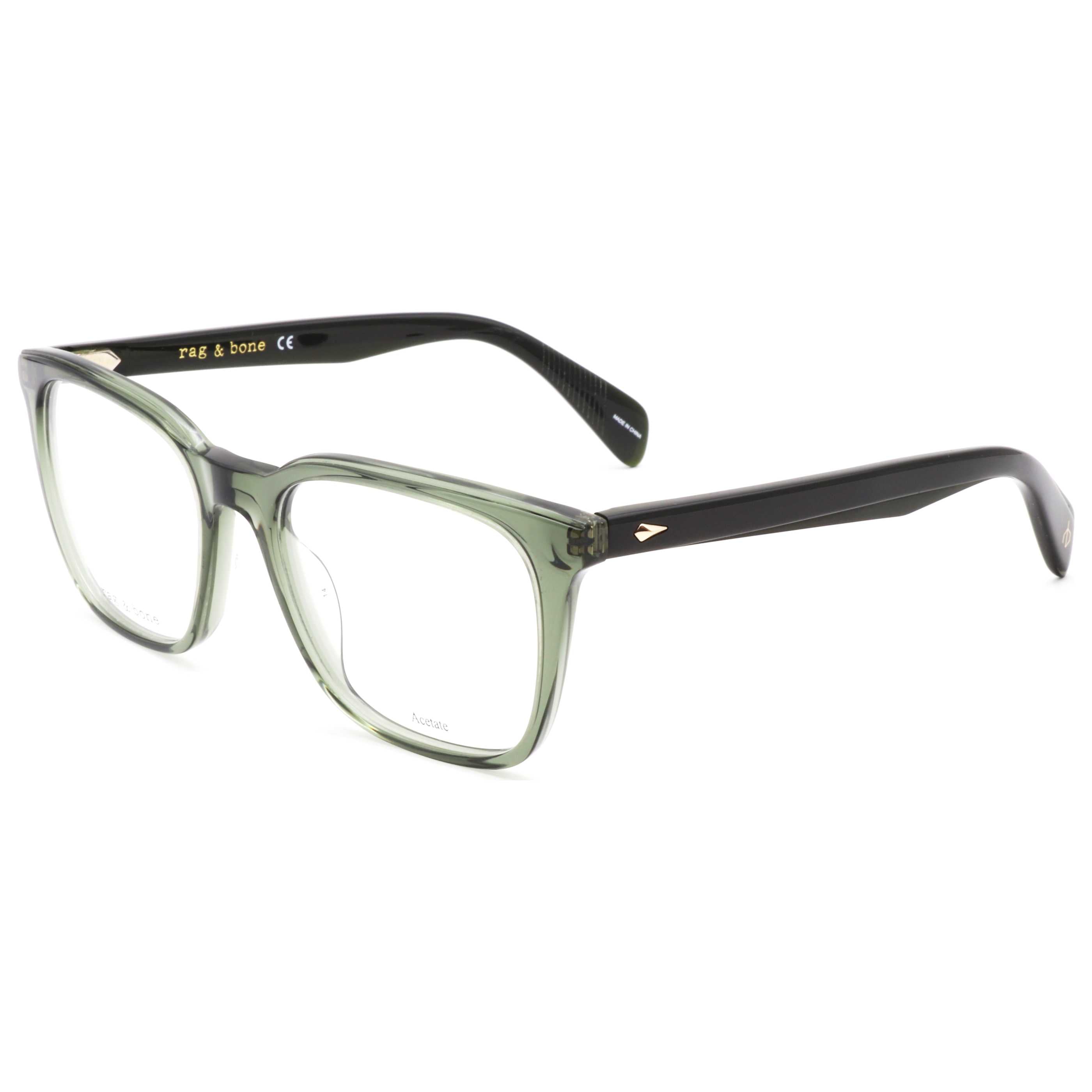 Rag & Bone Men's 53 mm Green Eyeglasses RNB7026-G-1ED-53