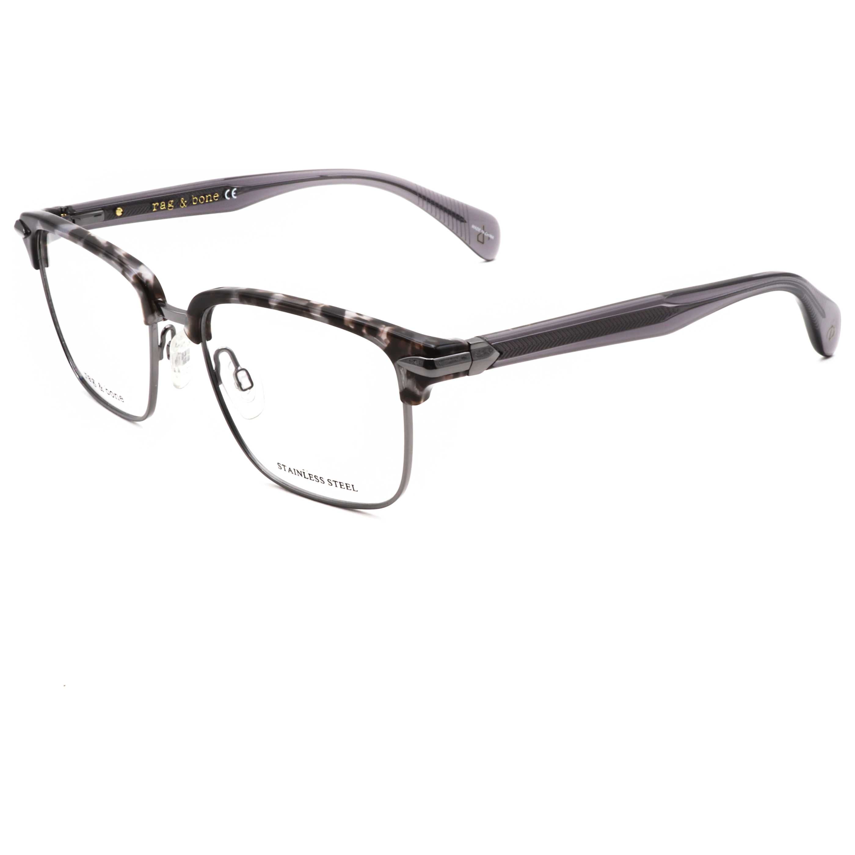 Rag & Bone Men's 53 mm Grey Havana Eyeglasses RNB7038-G-YV4-53