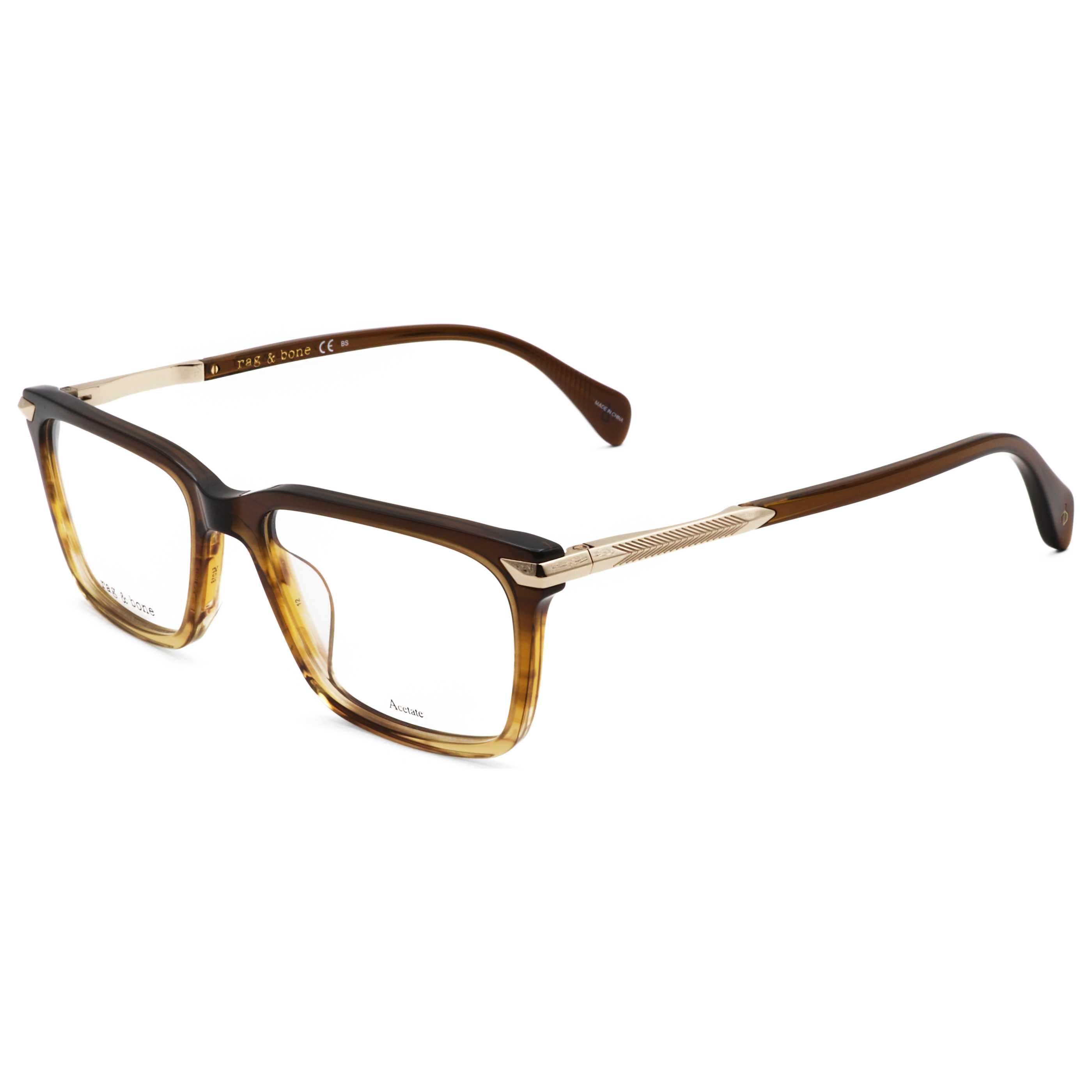 Rag & Bone Men's 54 mm Brown Eyeglasses RNB7043-09Q-54